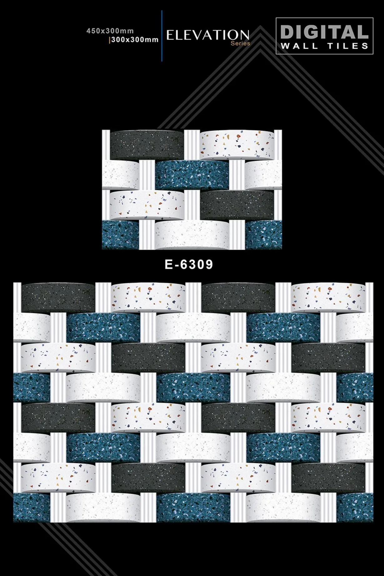 12 X 18 New Elevation E 4045 To E 9062 - Design 45 - 300x450mm Elevation