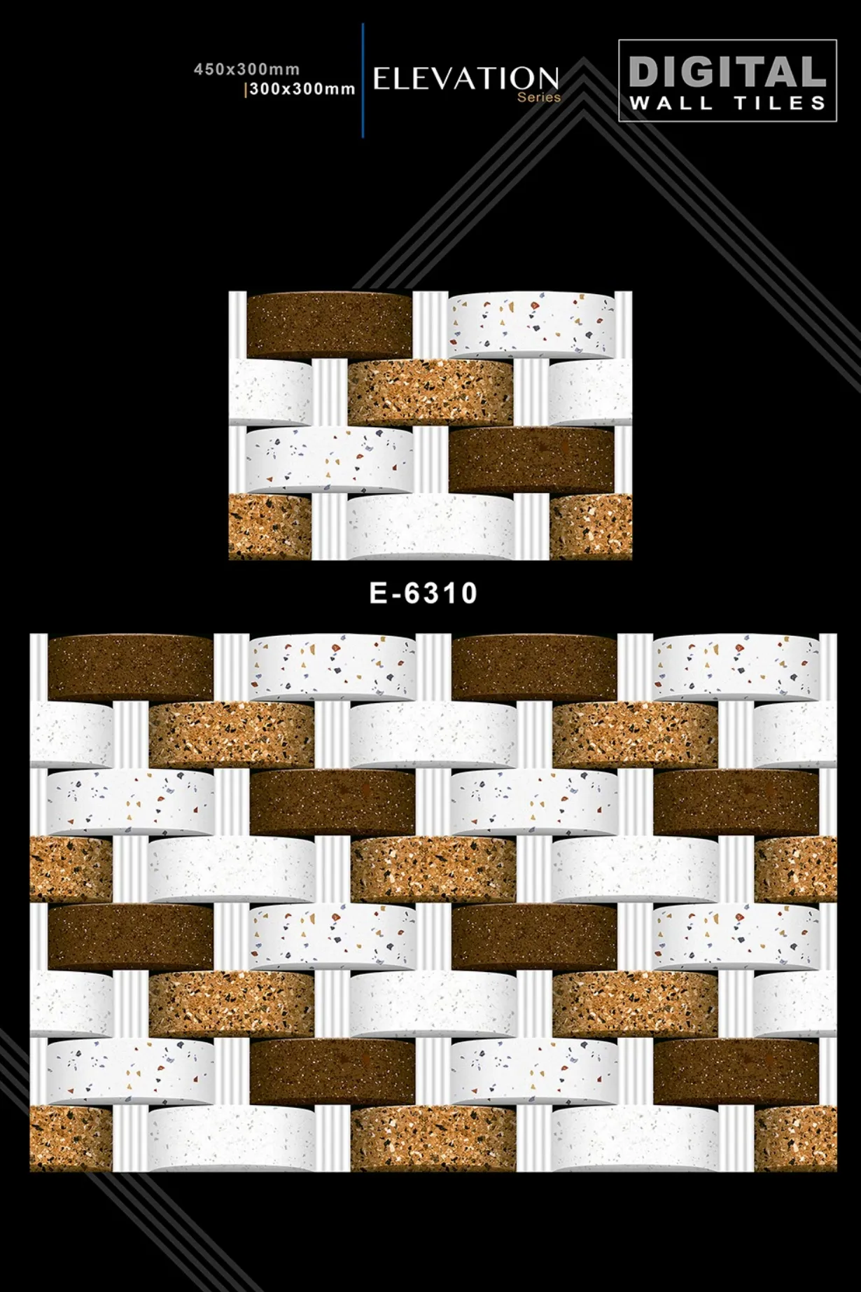 12 X 18 New Elevation E 4045 To E 9062 - Design 46 - 300x450mm Elevation