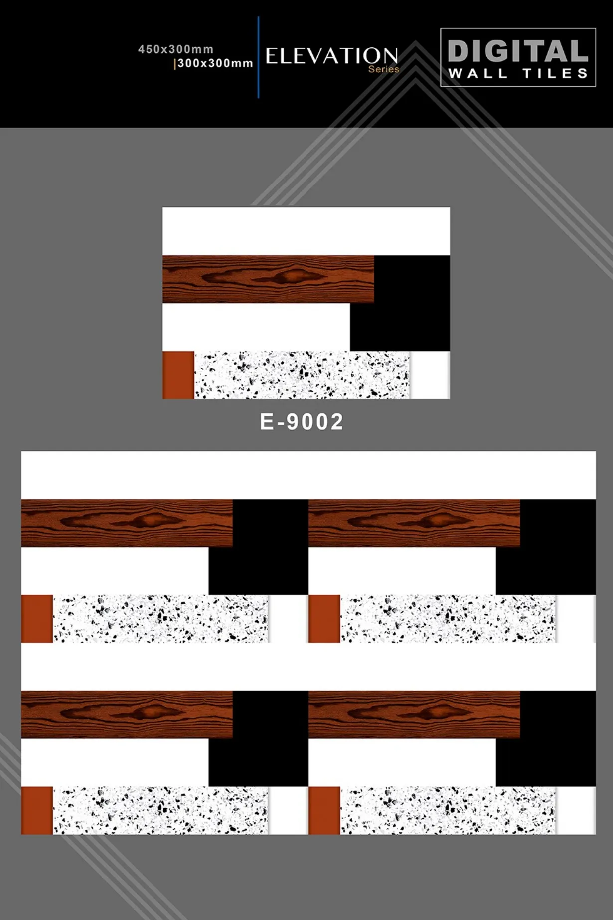 12 X 18 New Elevation E 4045 To E 9062 - Design 51 - 300x450mm Elevation