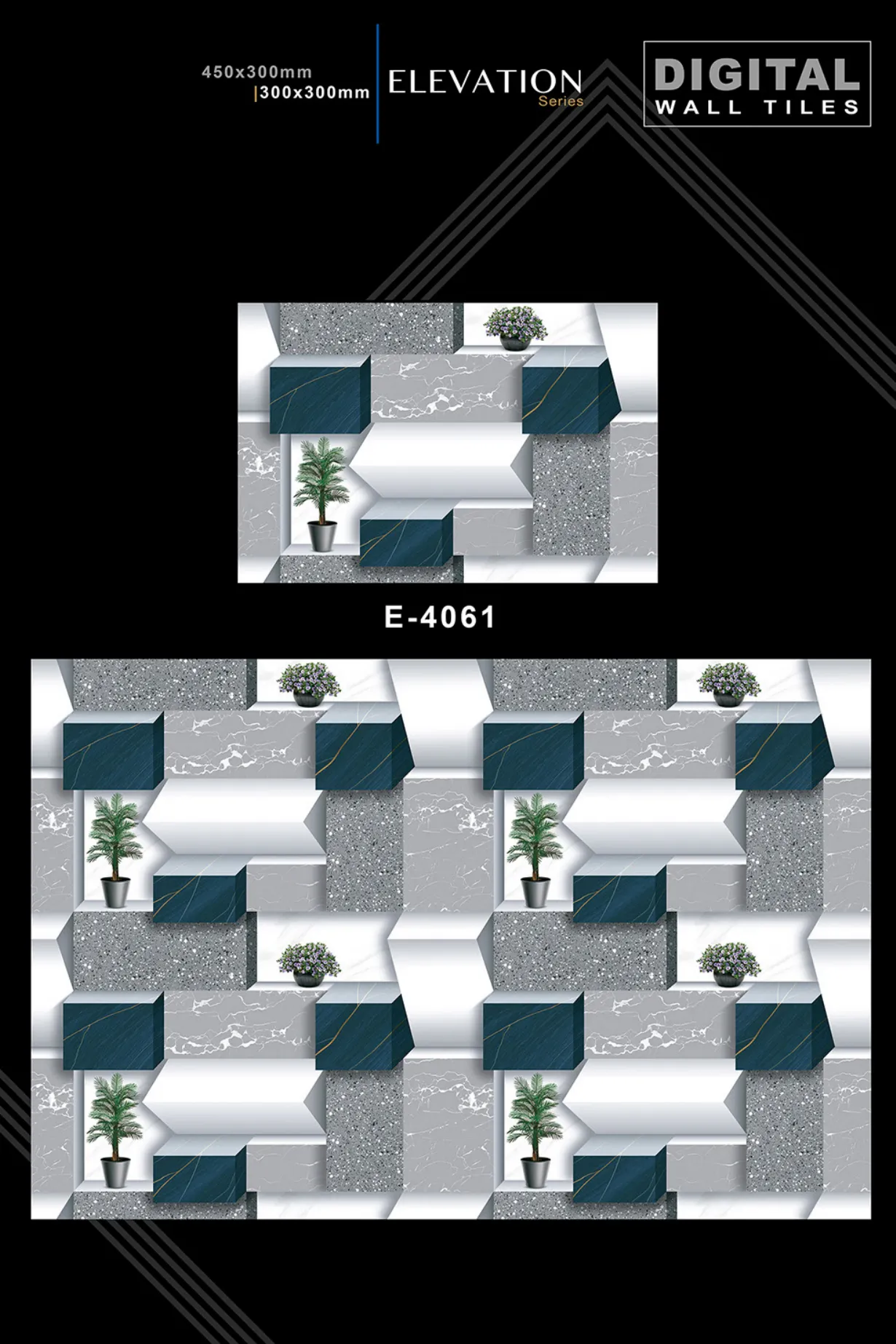 12 X 18 New Elevation - Design 1 - 300x450mm Elevation