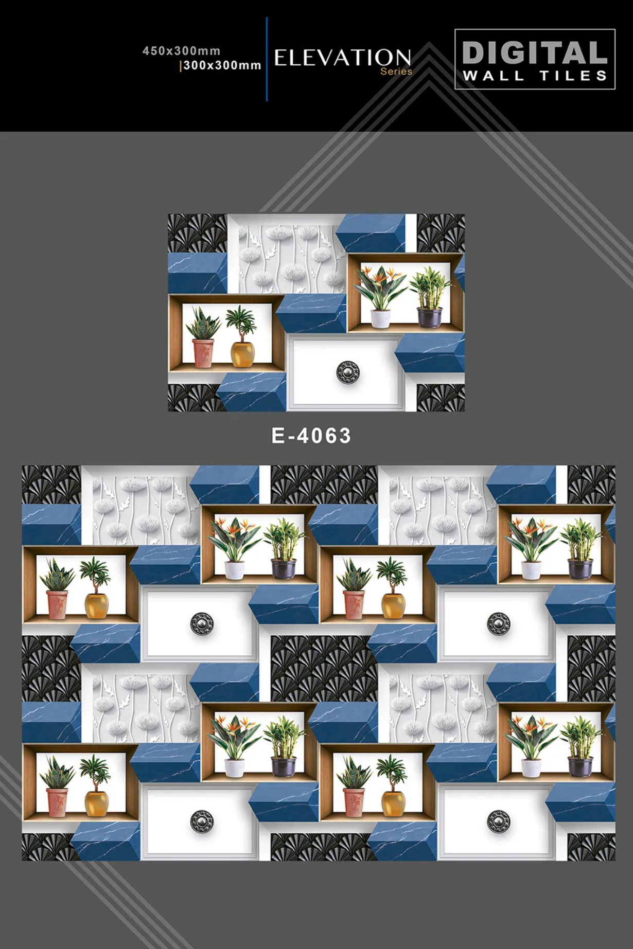 12 X 18 New Elevation - Design 3 - 300x450mm Elevation