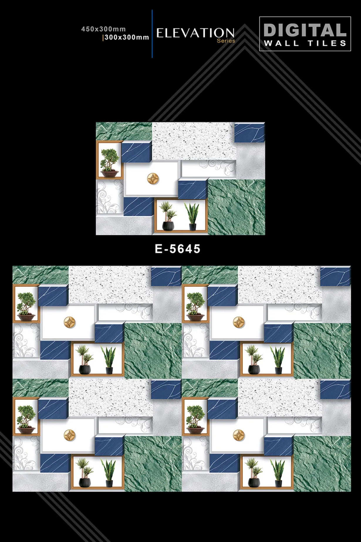 12 X 18 New Elevation - Design 14 - 300x450mm Elevation