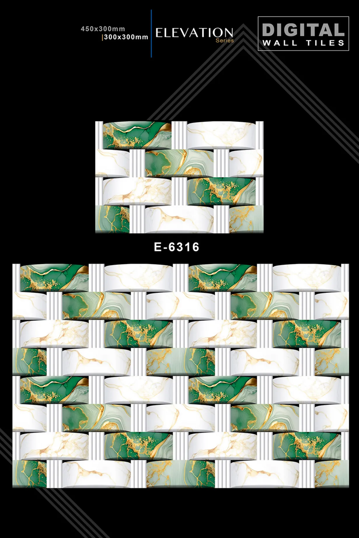 12 X 18 New Elevation - Design 28 - 300x450mm Elevation