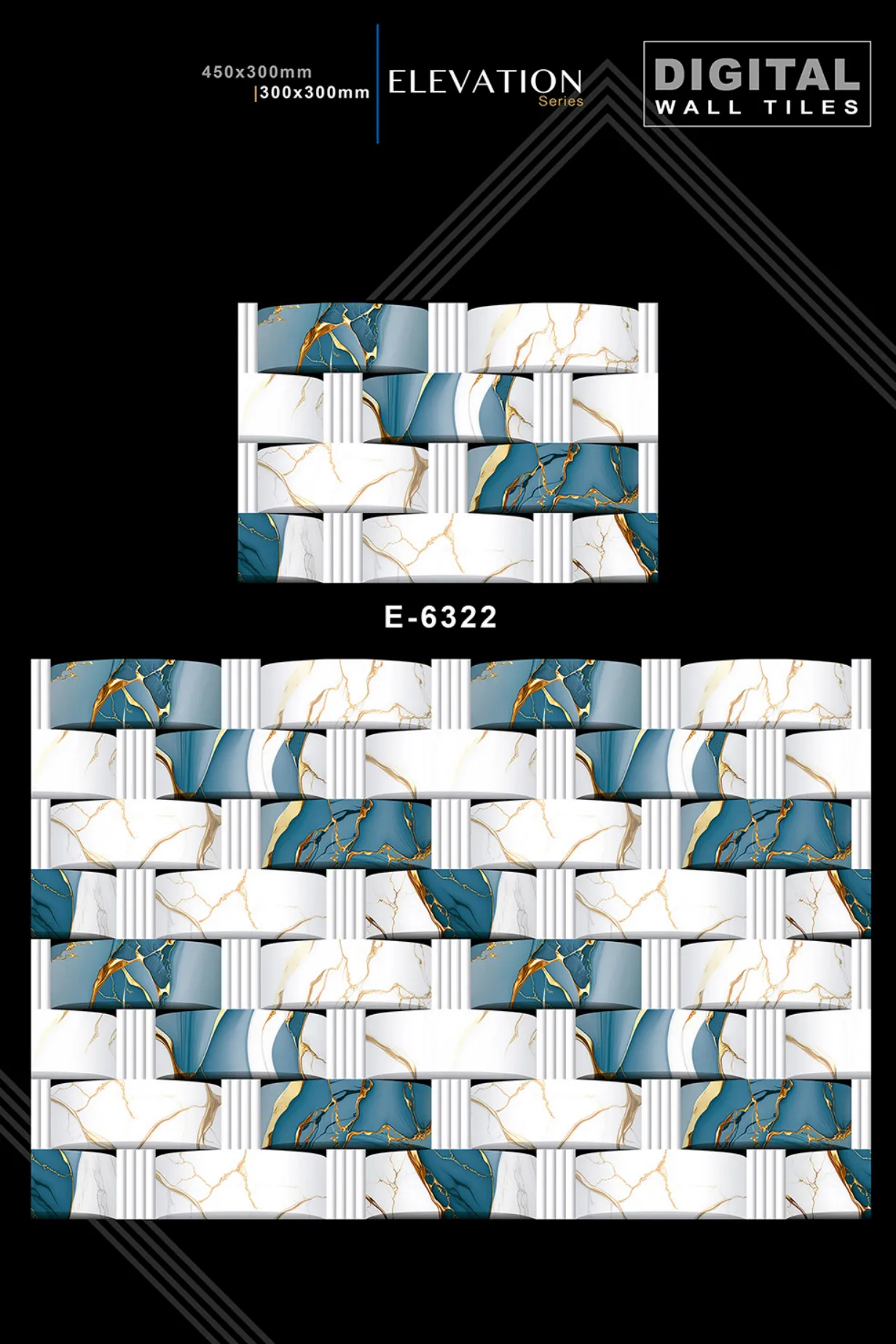 12 X 18 New Elevation - Design 34 - 300x450mm Elevation