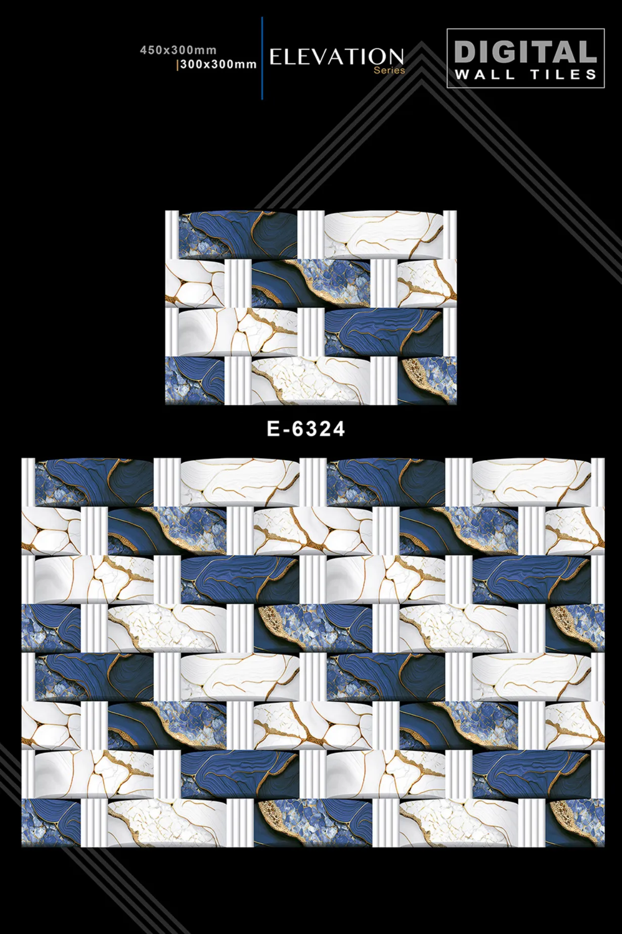 12 X 18 New Elevation - Design 36 - 300x450mm Elevation