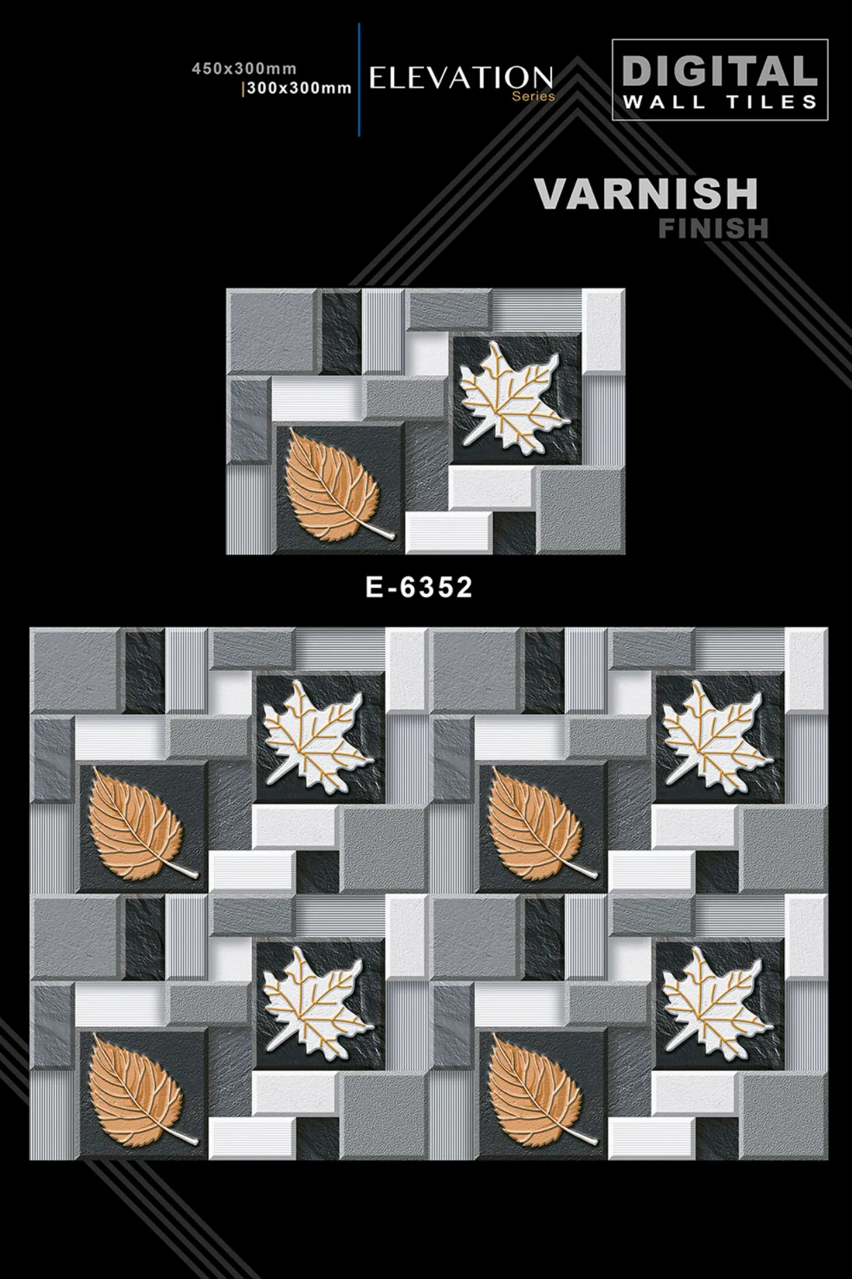 12 X 18 New Elevation - Design 44 - 300x450mm Elevation