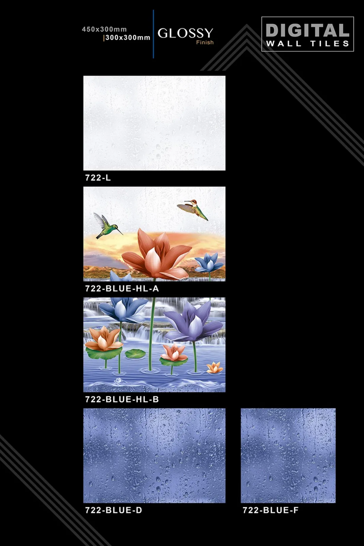 12 X 18 New Glossy 316 To 918 - Design 4 - 300x450mm Glossy