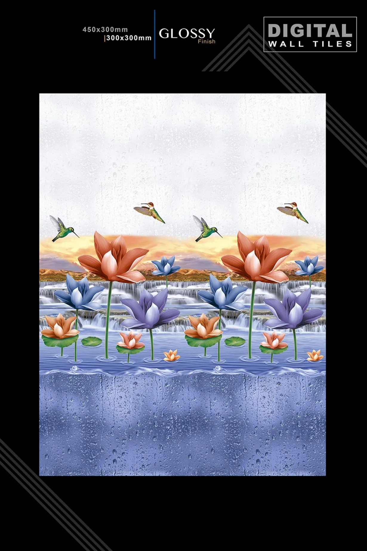 12 X 18 New Glossy 316 To 918 - Design 5 - 300x450mm Glossy