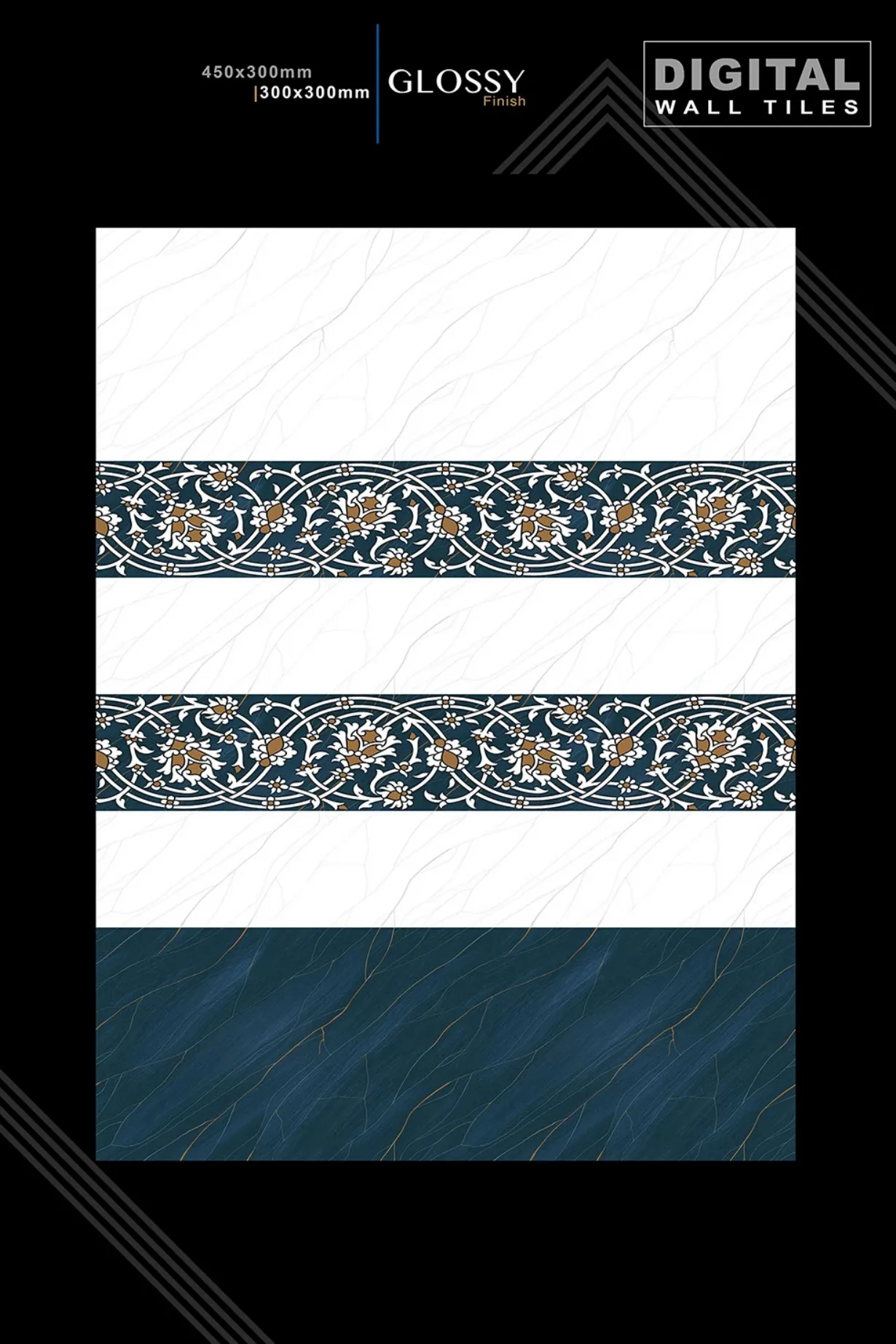 12 X 18 New Glossy 316 To 918 - Design 9 - 300x450mm Glossy