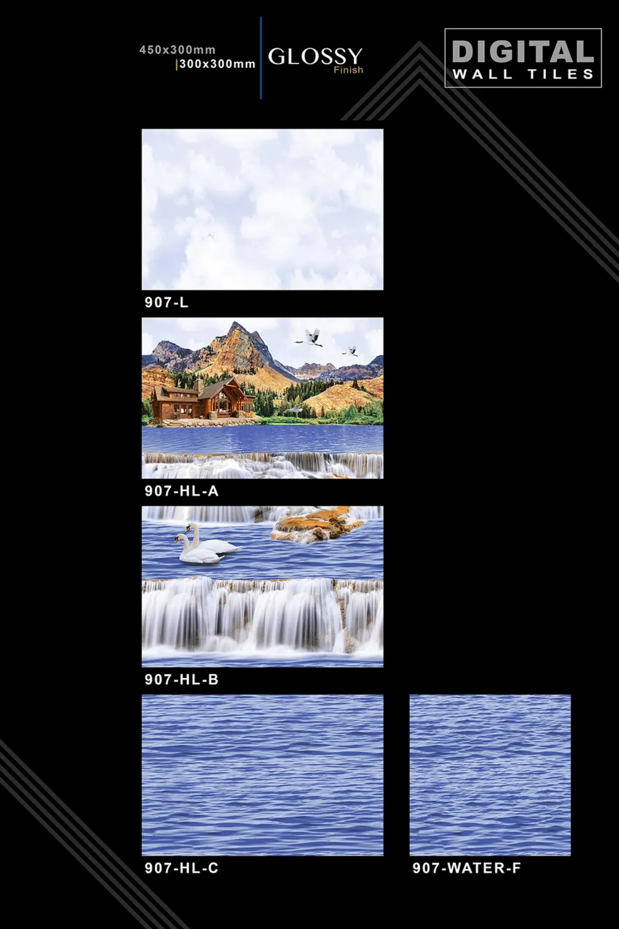 12 X 18 New Glossy 316 To 918 - Design 40 - 300x450mm Glossy