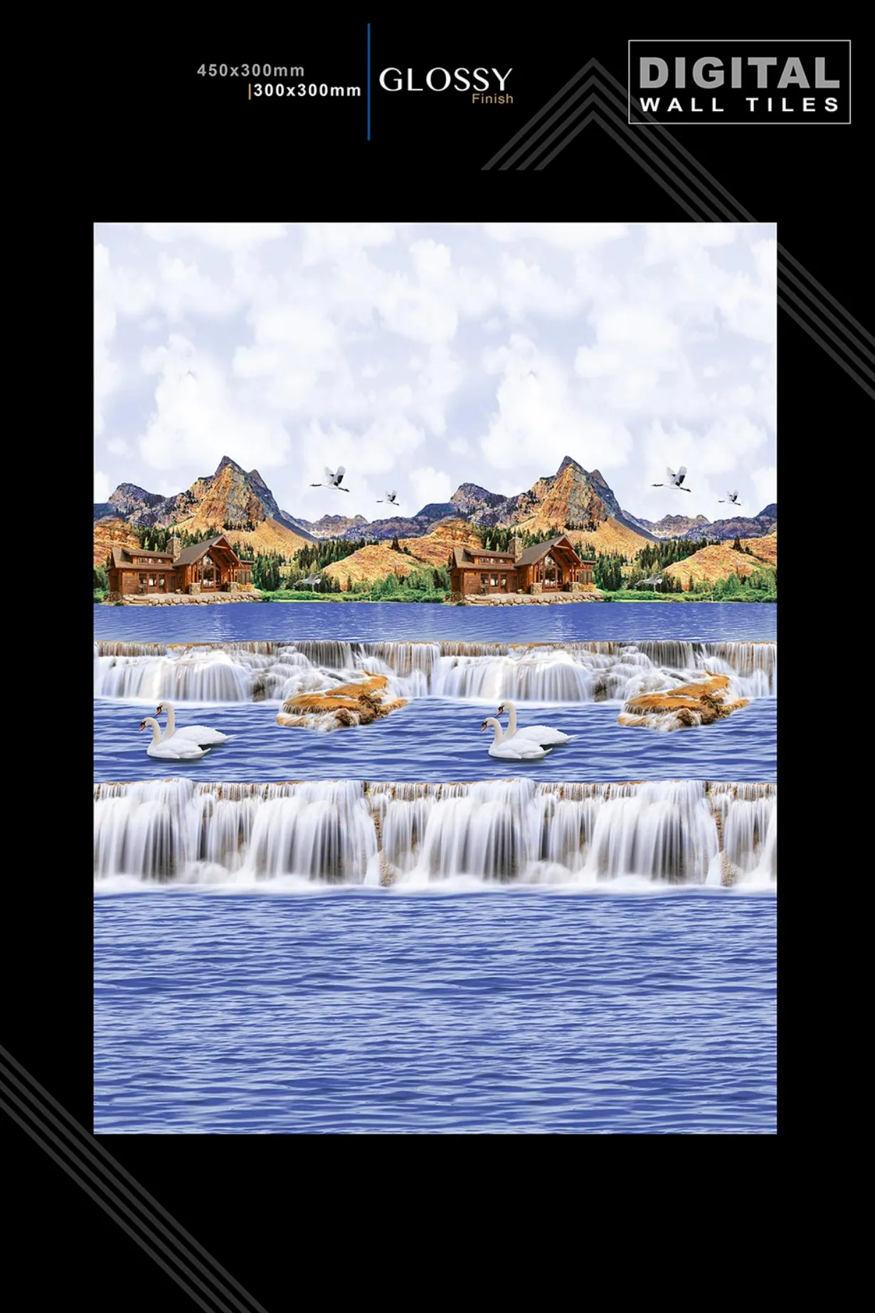 12 X 18 New Glossy 316 To 918 - Design 41 - 300x450mm Glossy