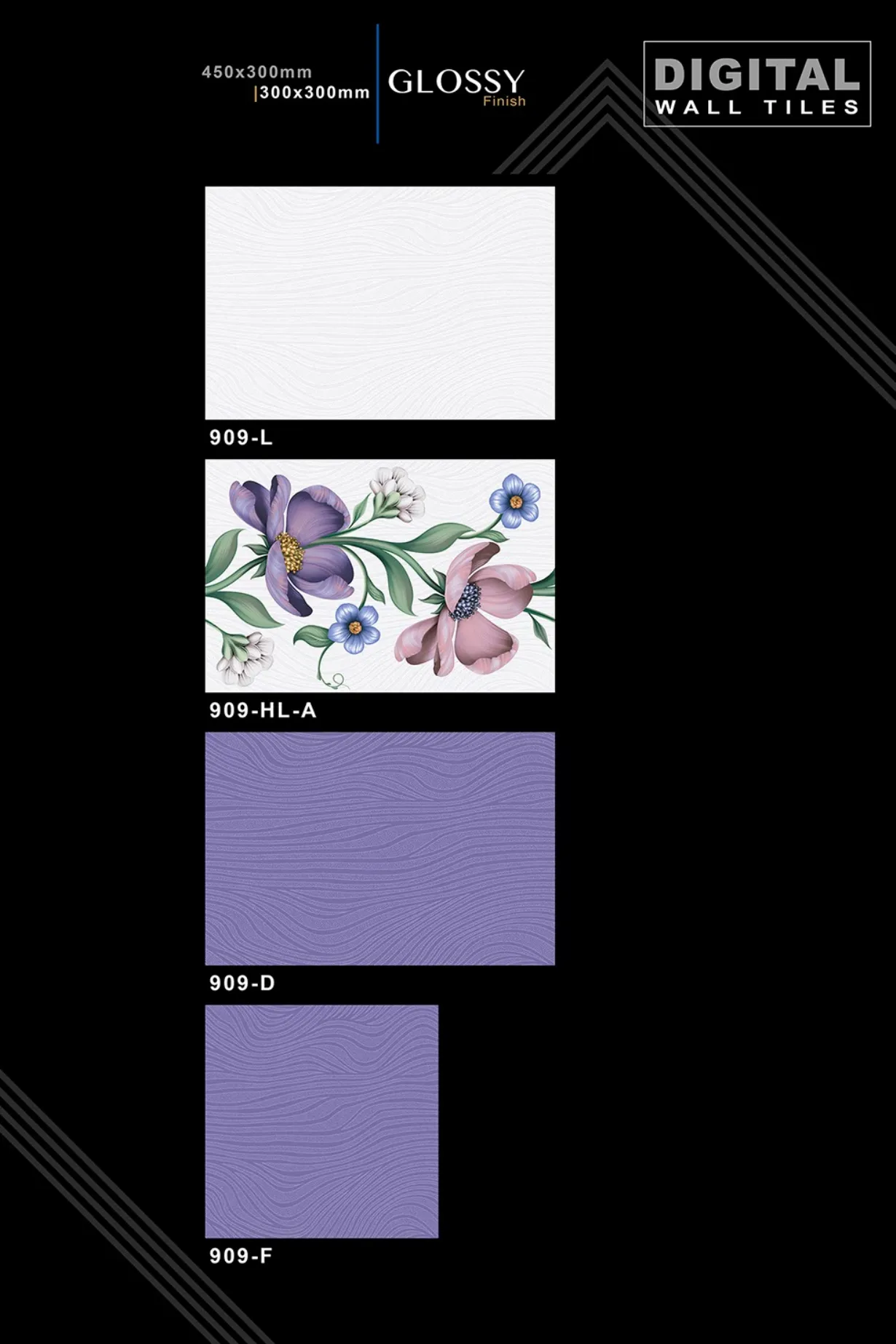 12 X 18 New Glossy 316 To 918 - Design 44 - 300x450mm Glossy