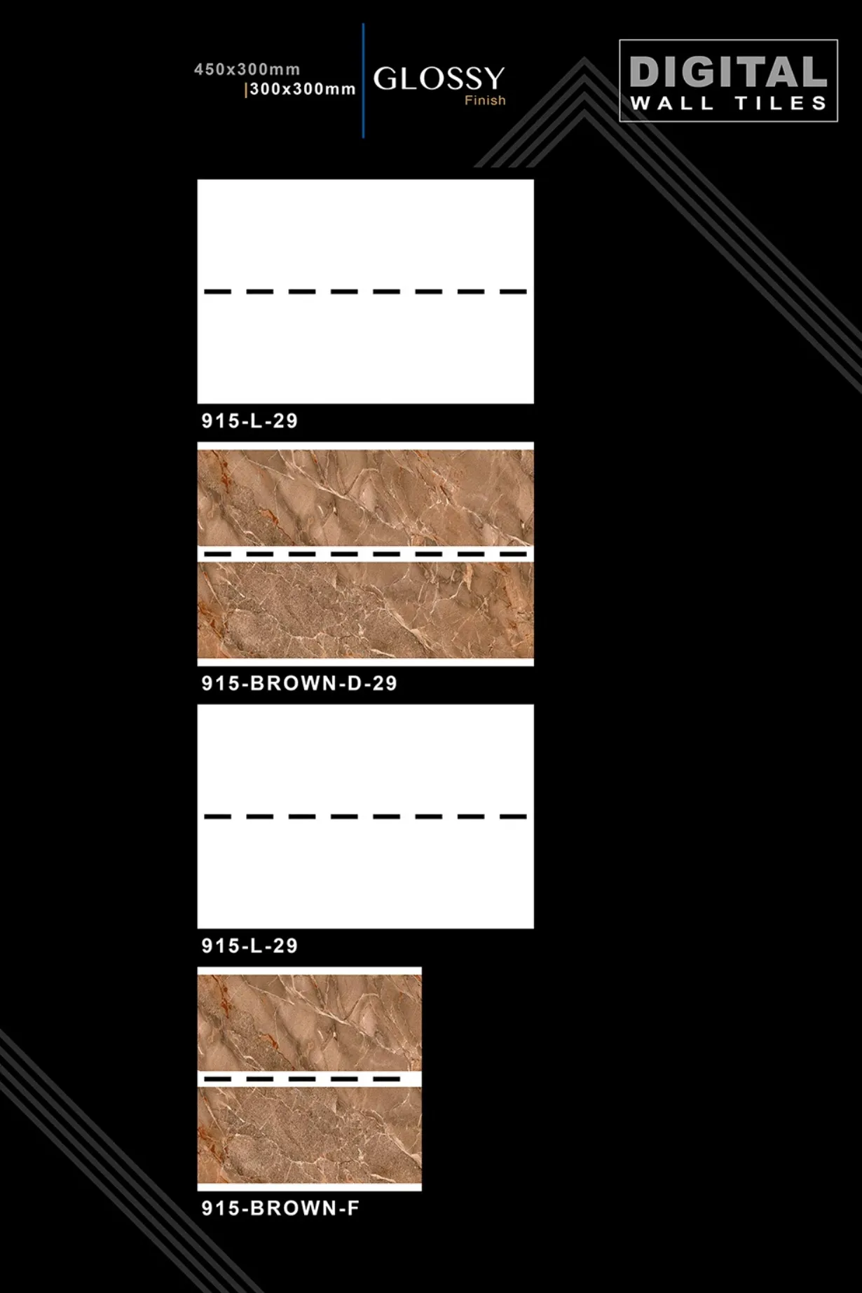 12 X 18 New Glossy 316 To 918 - Design 62 - 300x450mm Glossy