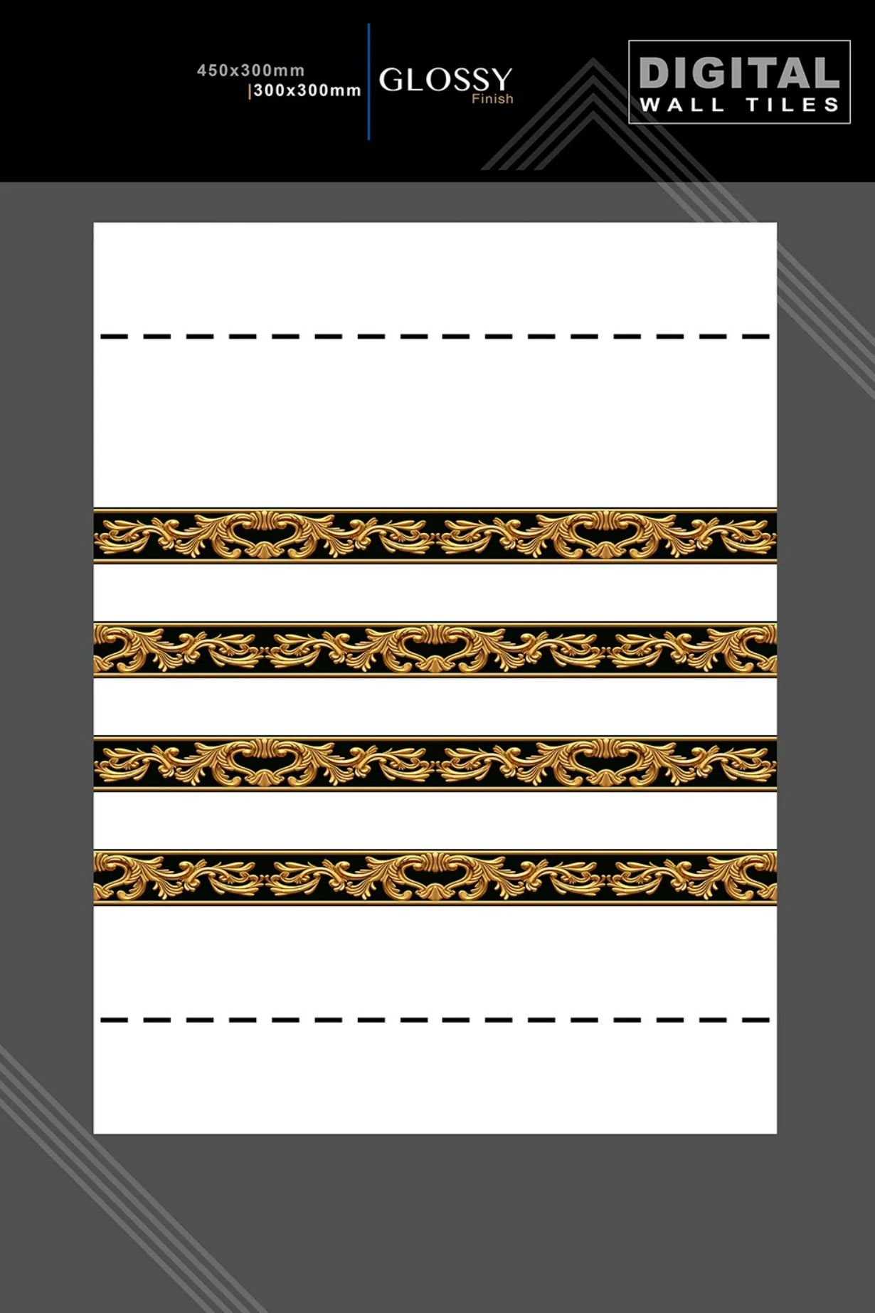 12 X 18 New Glossy 316 To 918 - Design 73 - 300x450mm Glossy