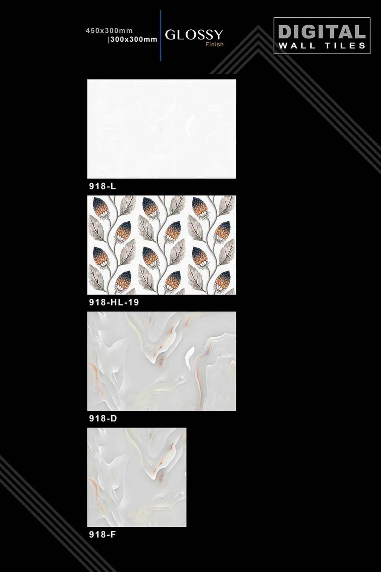 12 X 18 New Glossy 316 To 918 - Design 78 - 300x450mm Glossy