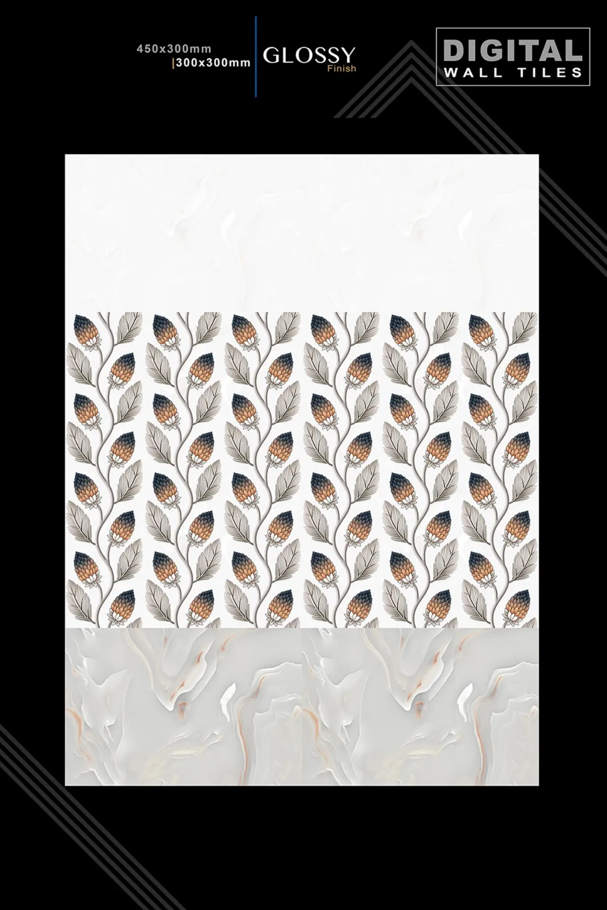 12 X 18 New Glossy 316 To 918 - Design 79 - 300x450mm Glossy
