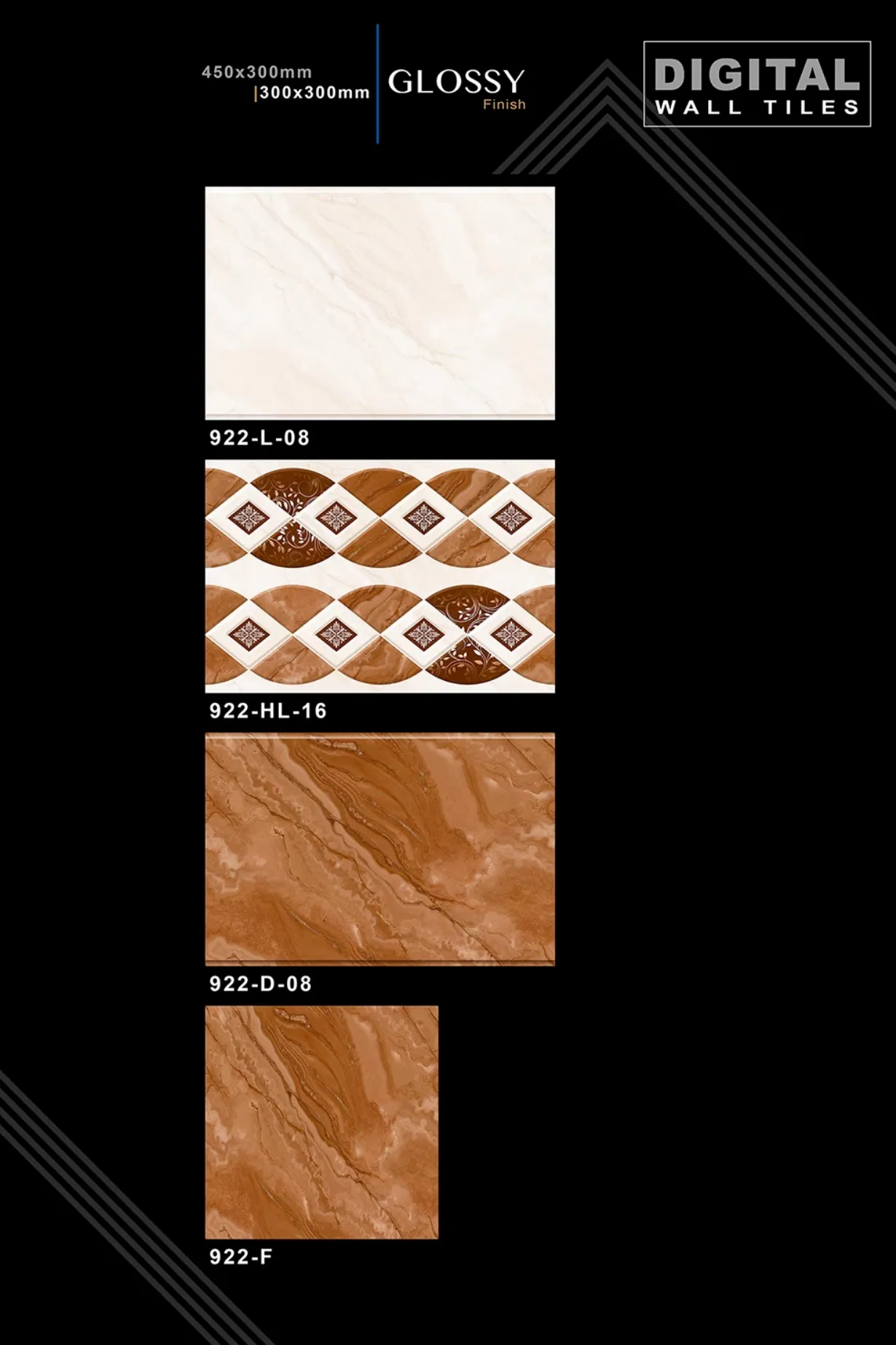 12 X 18 New Glossy 919 To 959 - Design 10 - 300x450mm Glossy