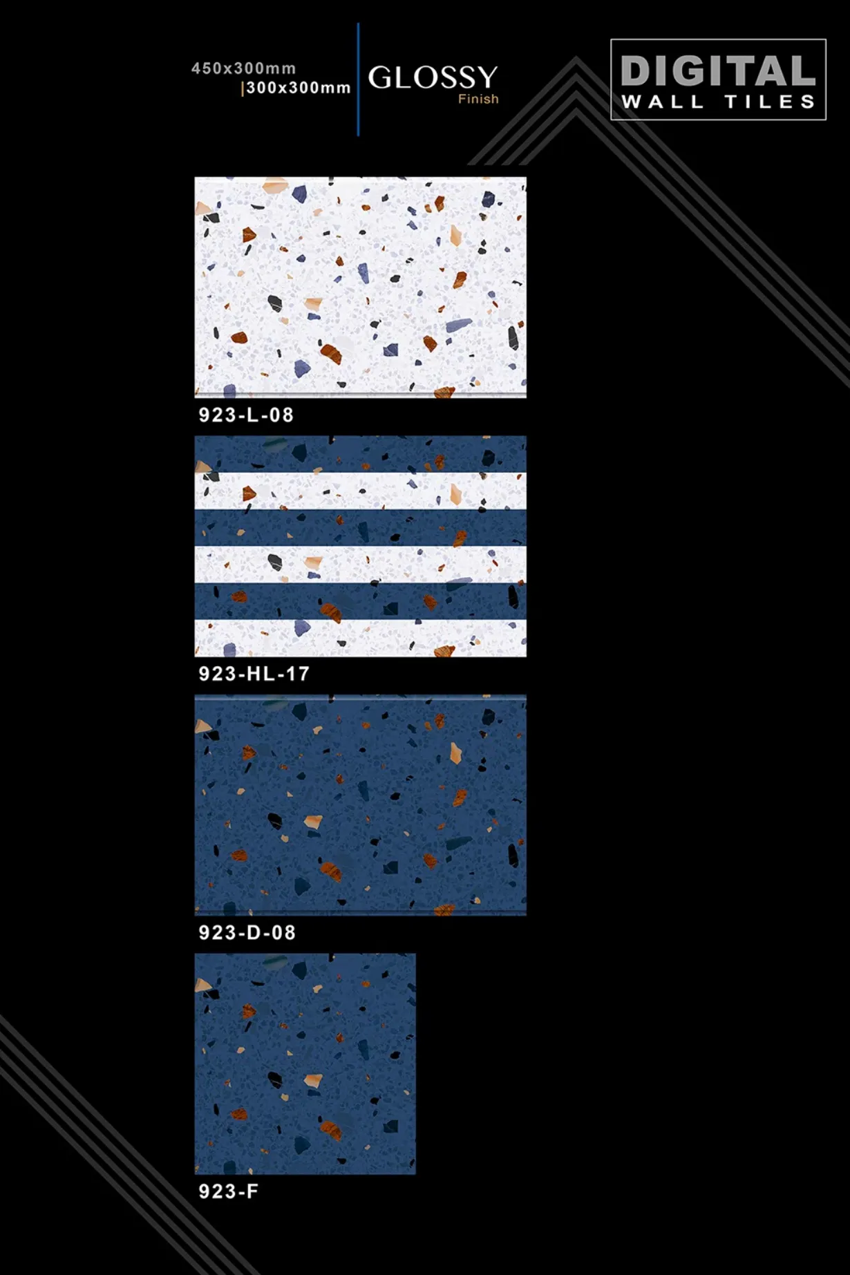 12 X 18 New Glossy 919 To 959 - Design 16 - 300x450mm Glossy