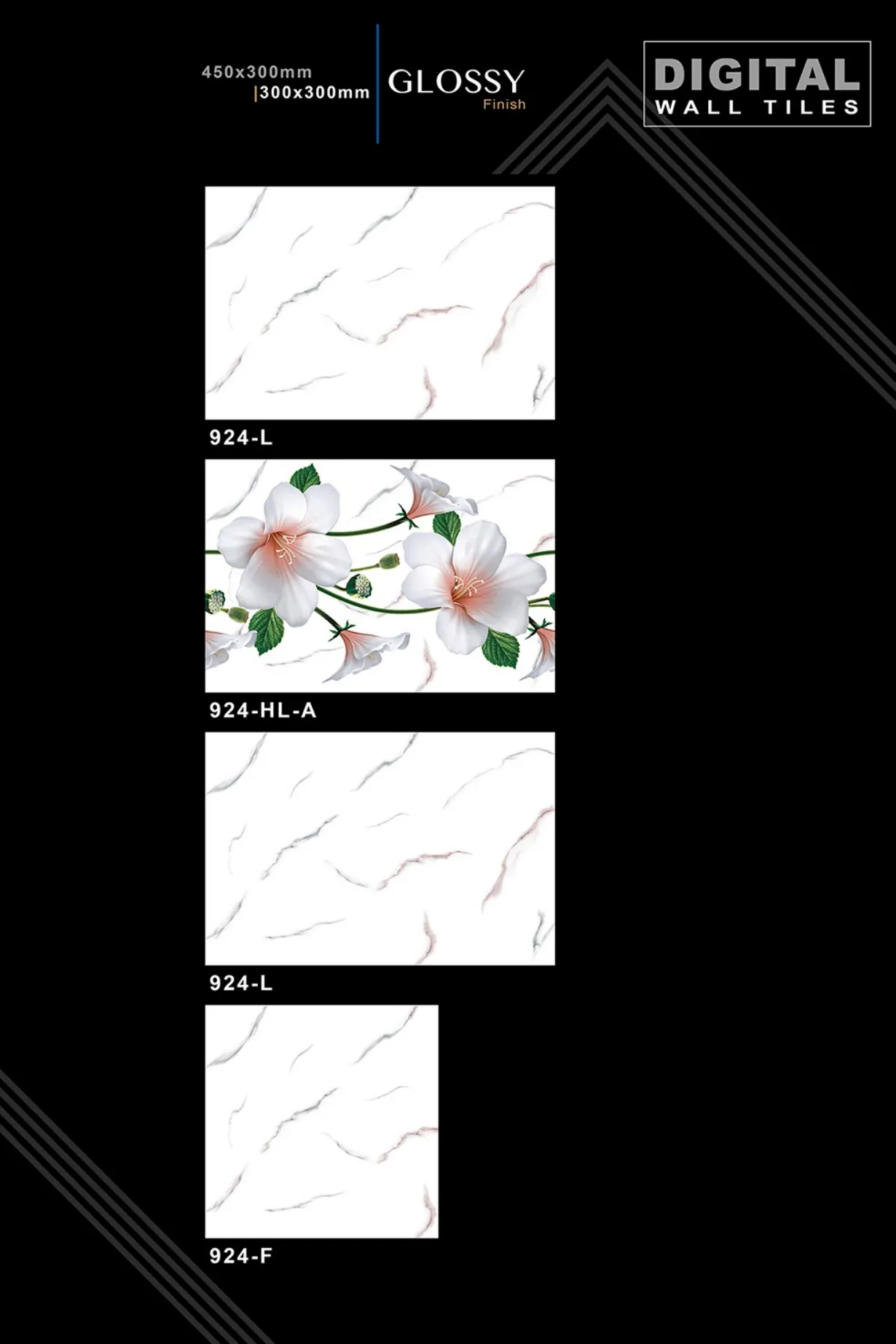 12 X 18 New Glossy 919 To 959 - Design 20 - 300x450mm Glossy