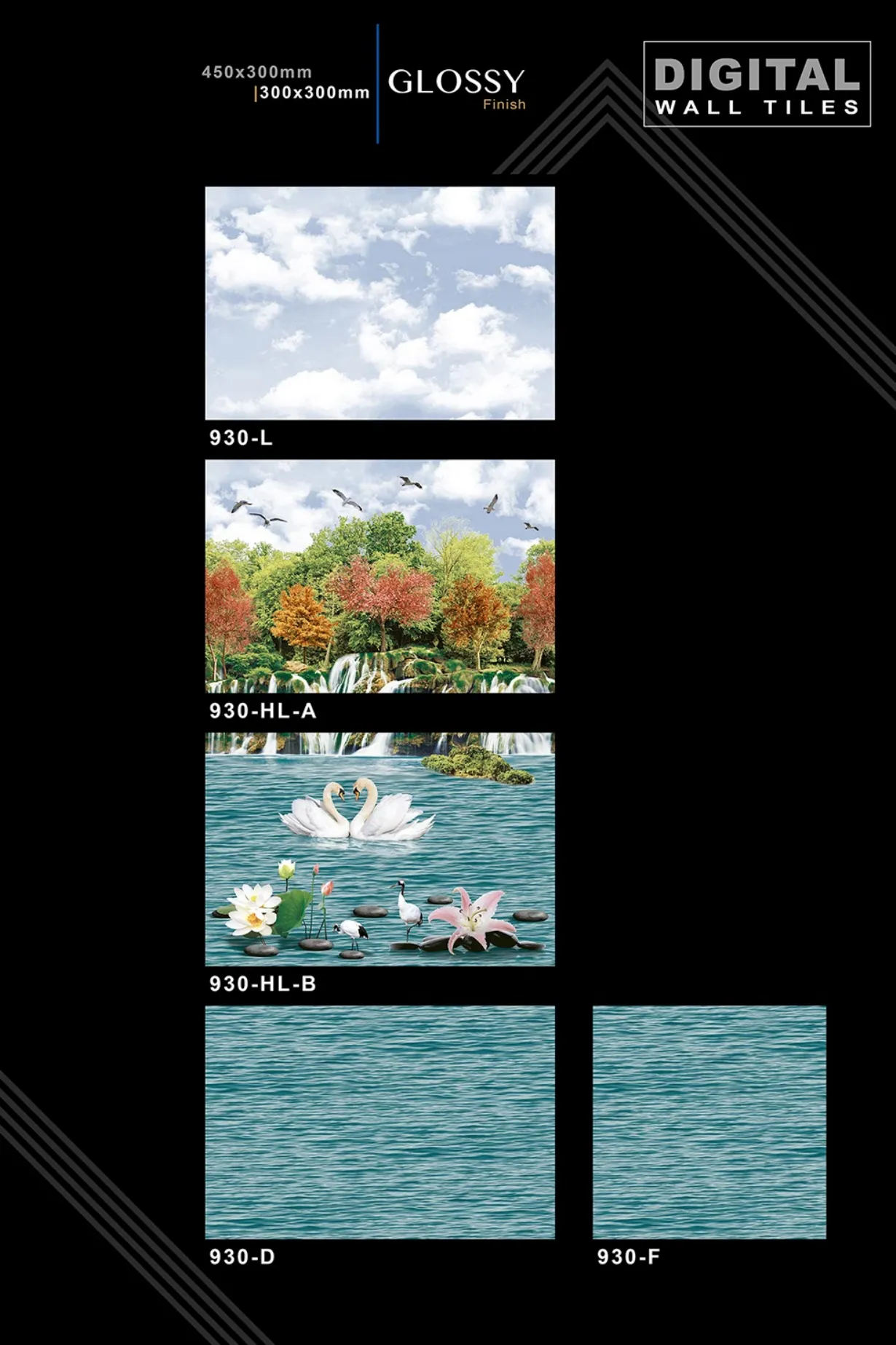 12 X 18 New Glossy 919 To 959 - Design 32 - 300x450mm Glossy