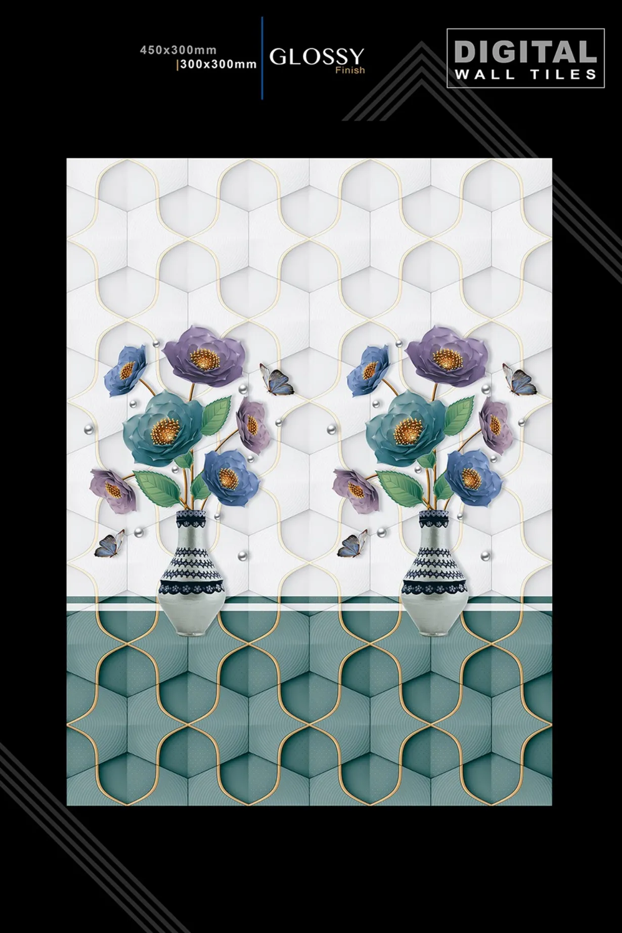 12 X 18 New Glossy 919 To 959 - Design 68 - 300x450mm Glossy