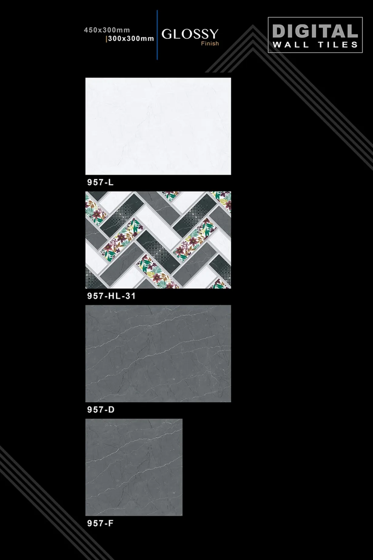 12 X 18 New Glossy 919 To 959 - Design 71 - 300x450mm Glossy