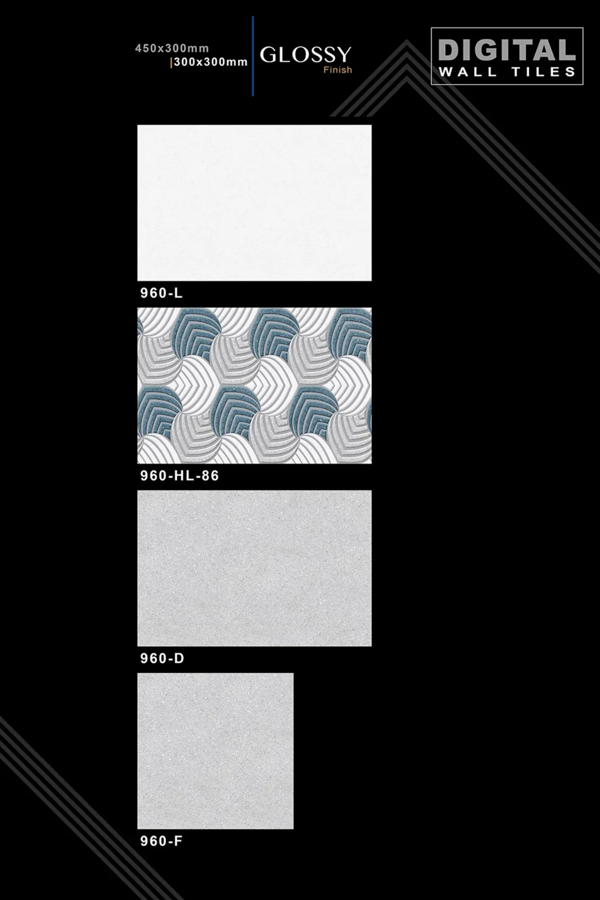 12 X 18 New Glossy 960 To 992 - Design 6 - 300x450mm Glossy