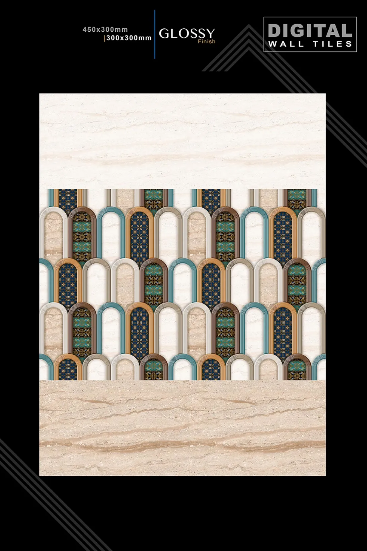 12 X 18 New Glossy 960 To 992 - Design 9 - 300x450mm Glossy