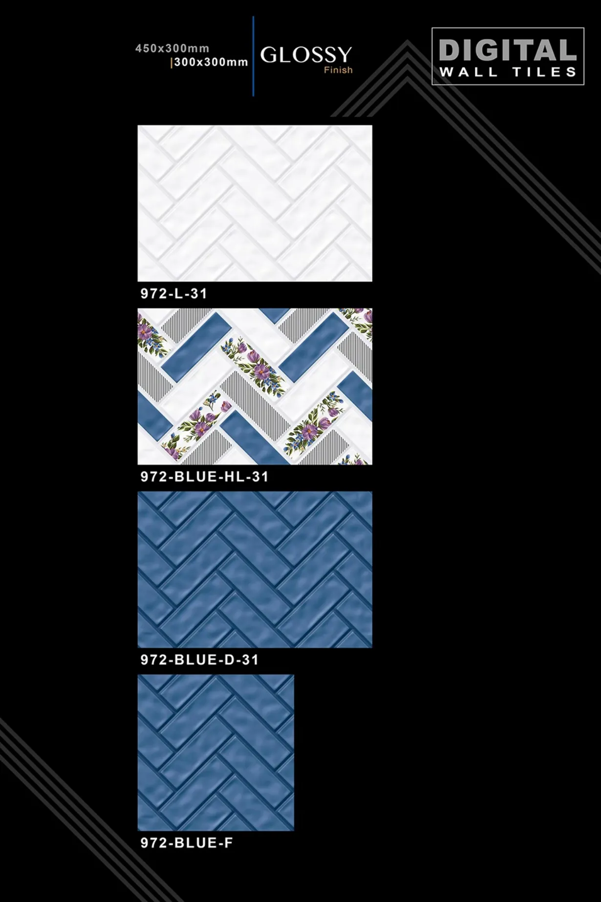12 X 18 New Glossy 960 To 992 - Design 28 - 300x450mm Glossy