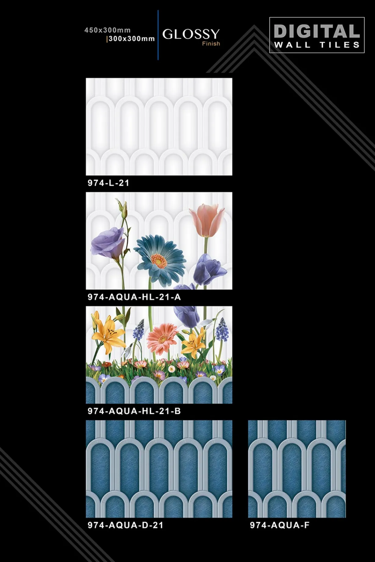 12 X 18 New Glossy 960 To 992 - Design 38 - 300x450mm Glossy