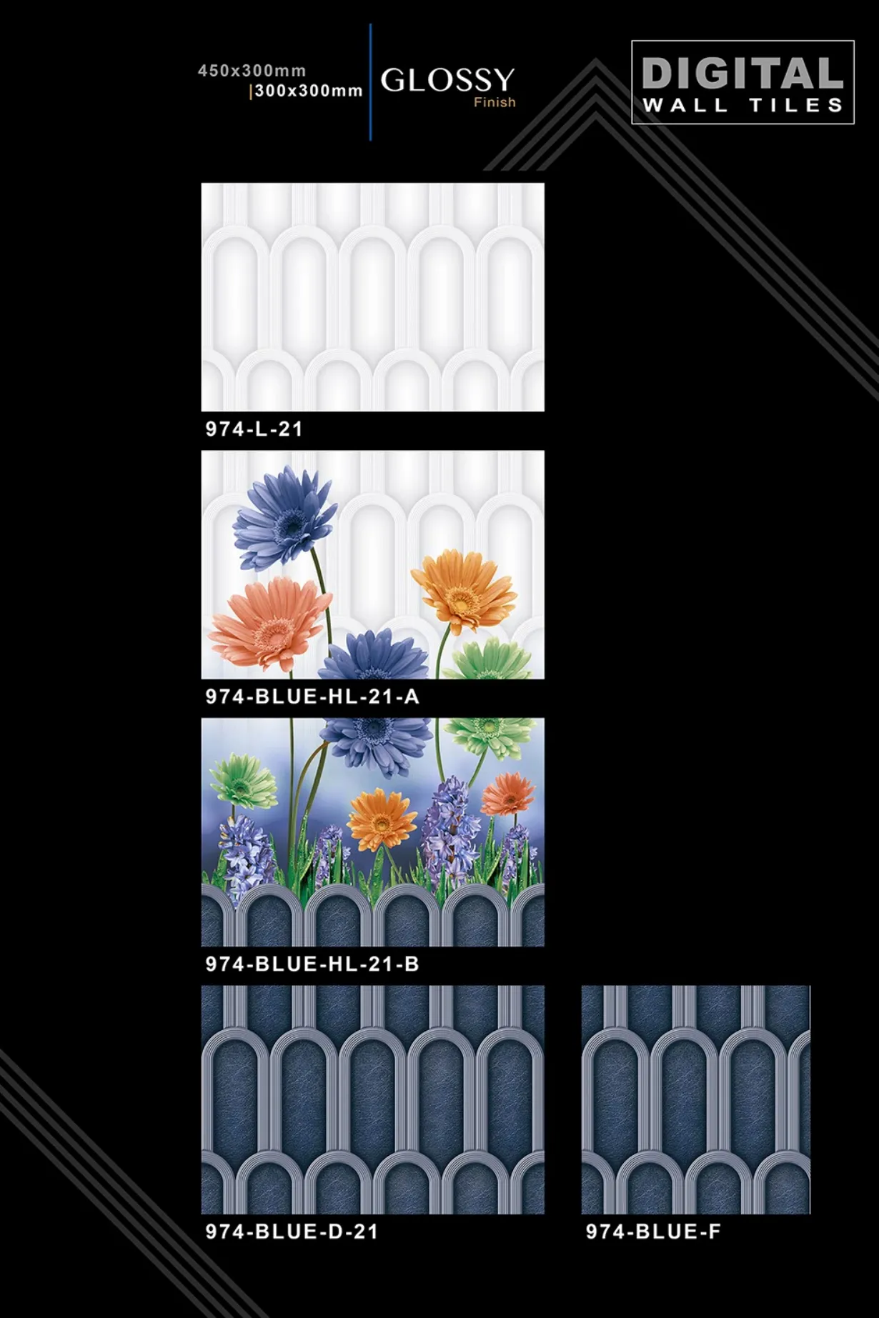 12 X 18 New Glossy 960 To 992 - Design 40 - 300x450mm Glossy