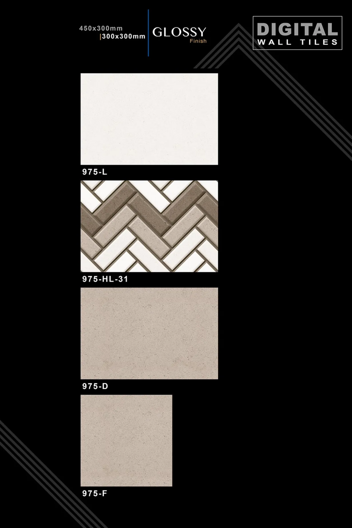 12 X 18 New Glossy 960 To 992 - Design 44 - 300x450mm Glossy
