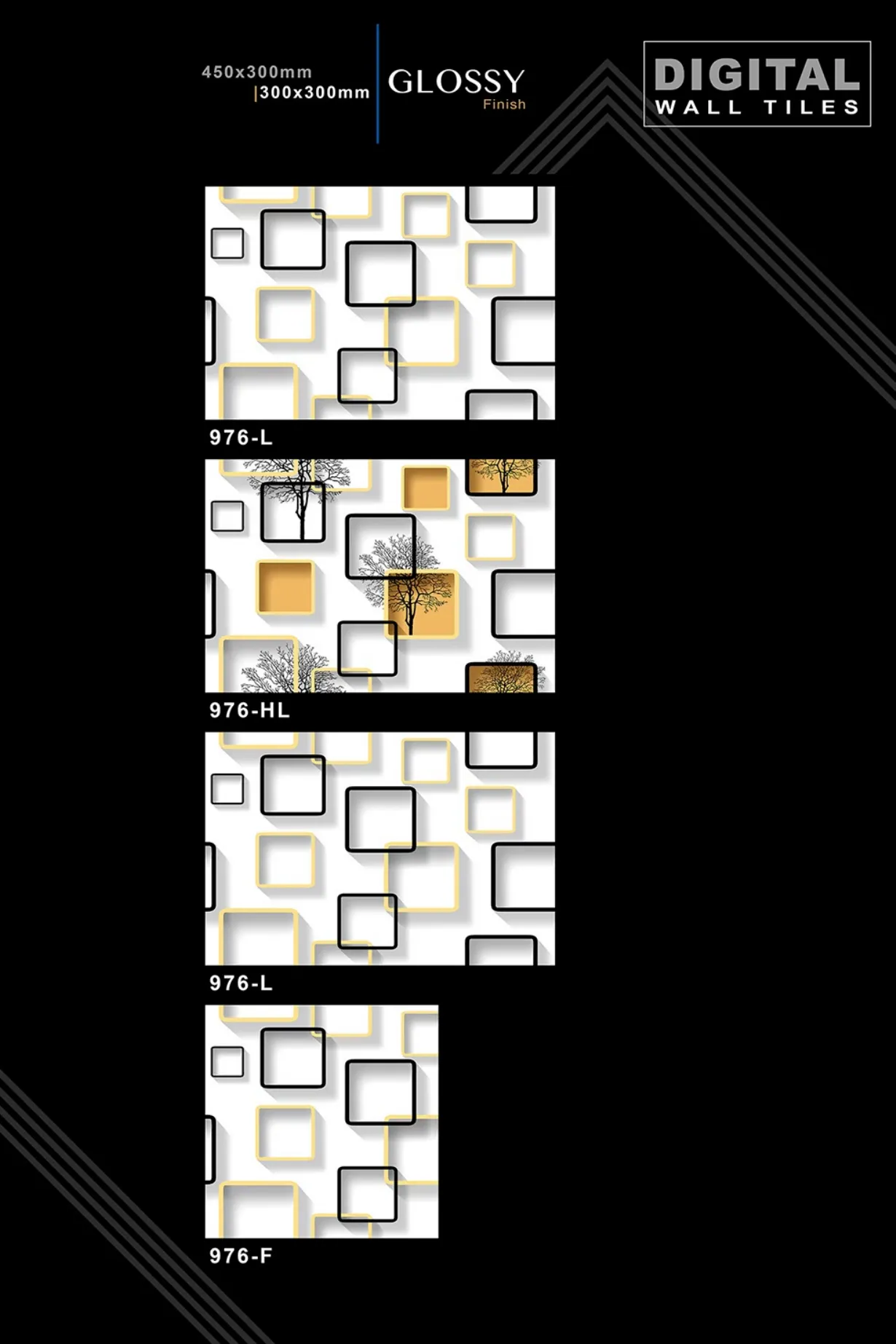 12 X 18 New Glossy 960 To 992 - Design 46 - 300x450mm Glossy