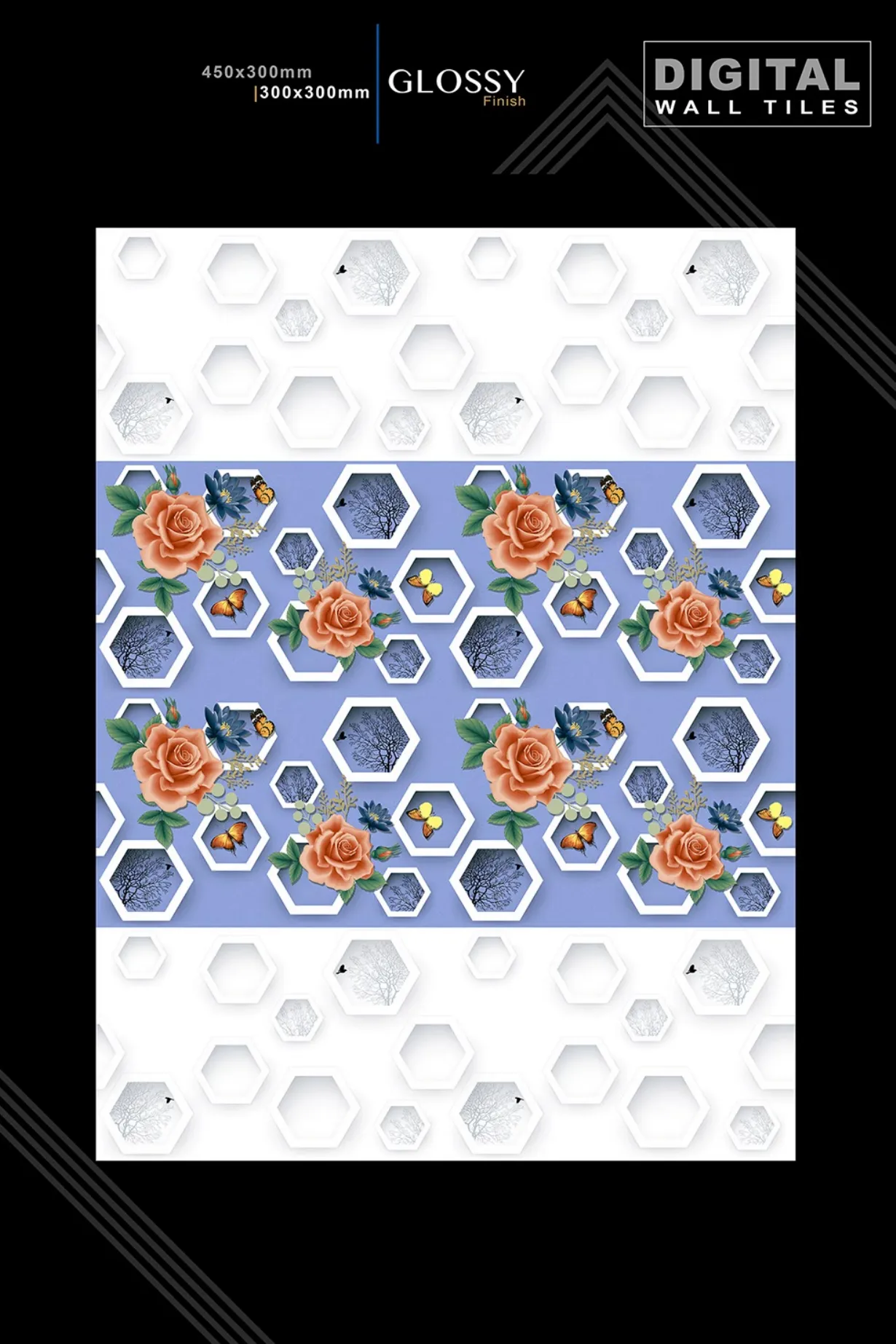 12 X 18 New Glossy 960 To 992 - Design 55 - 300x450mm Glossy