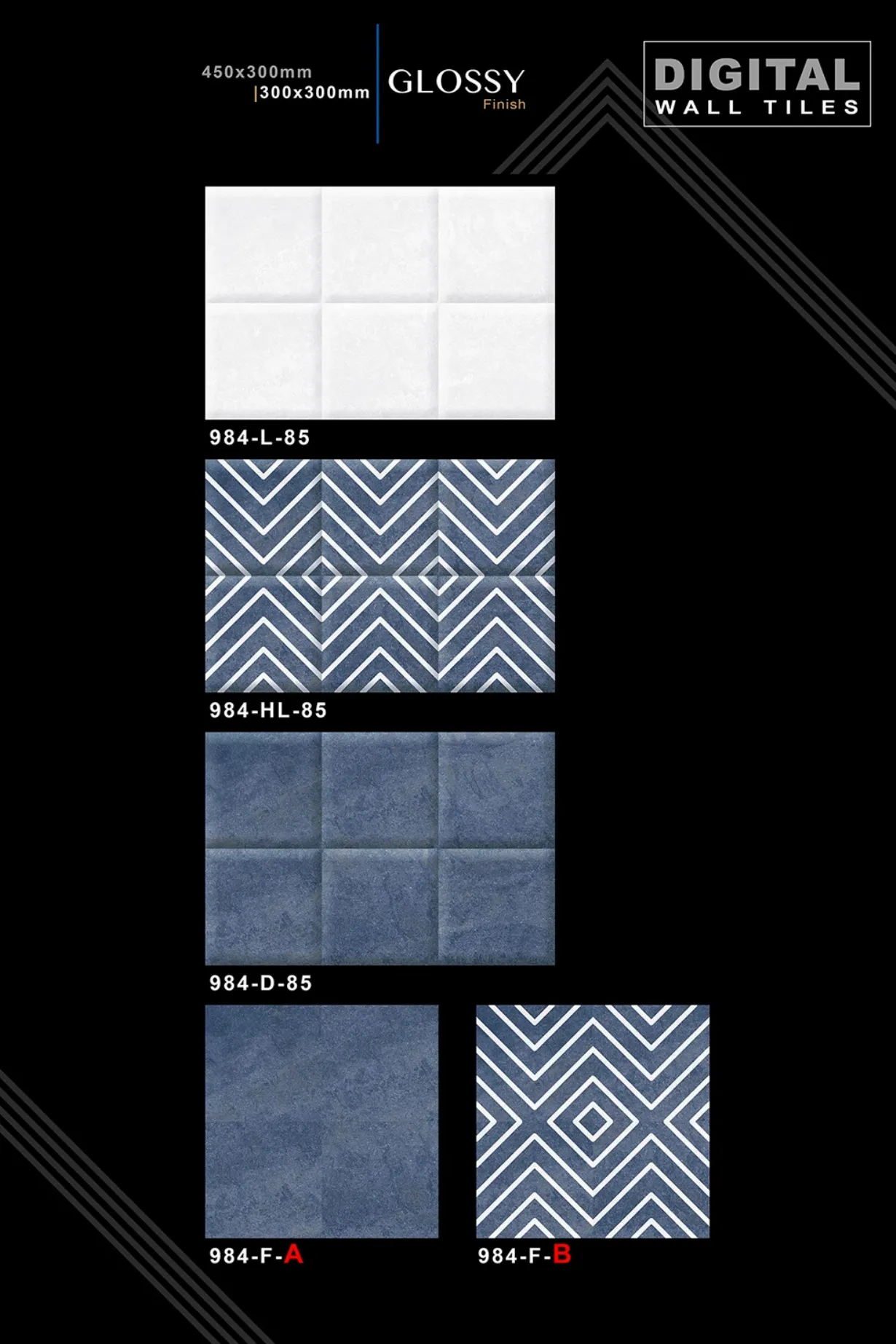 12 X 18 New Glossy 960 To 992 - Design 62 - 300x450mm Glossy