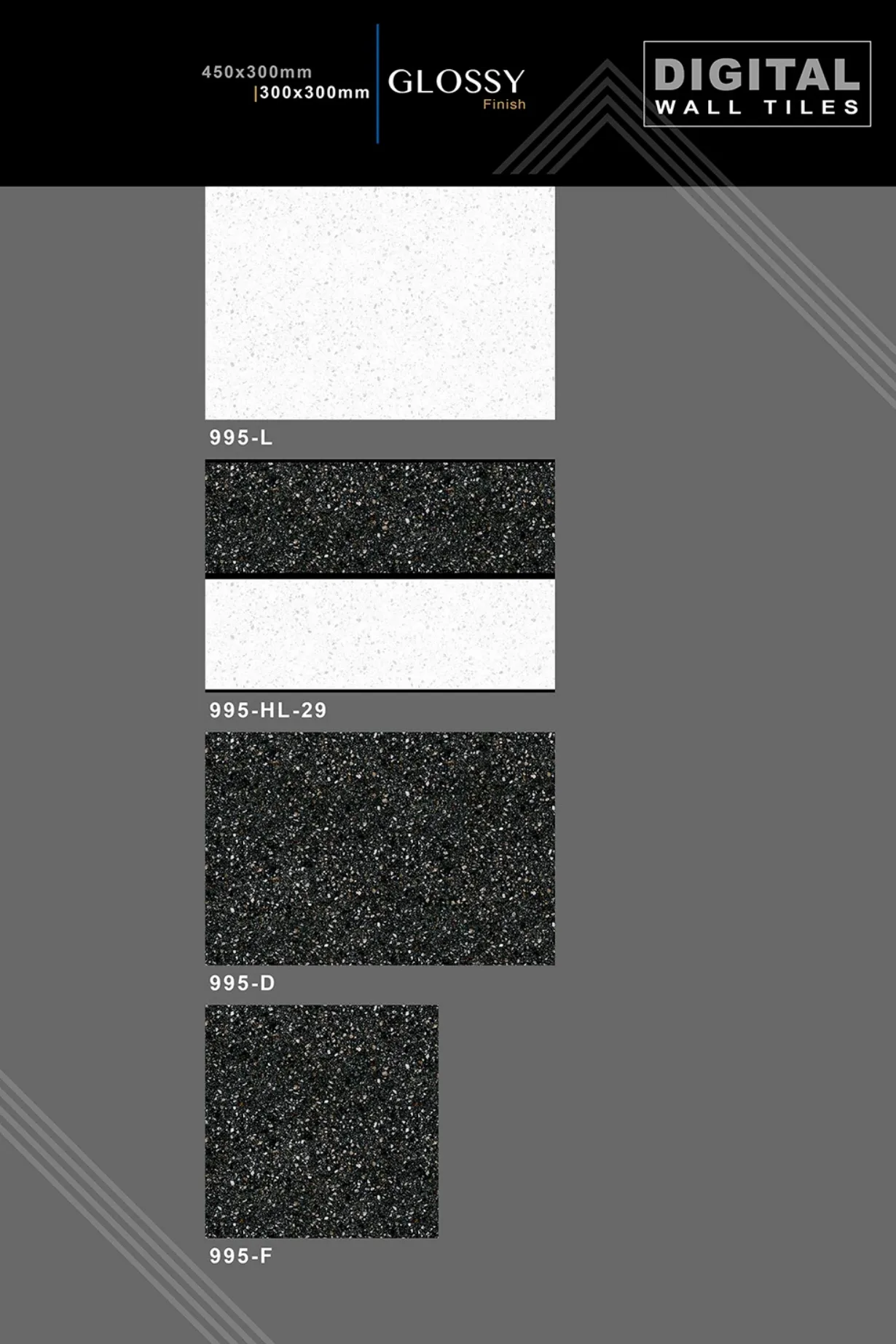 12 X 18 New Glossy 993 To Orant - Design 8 - 300x450mm Glossy
