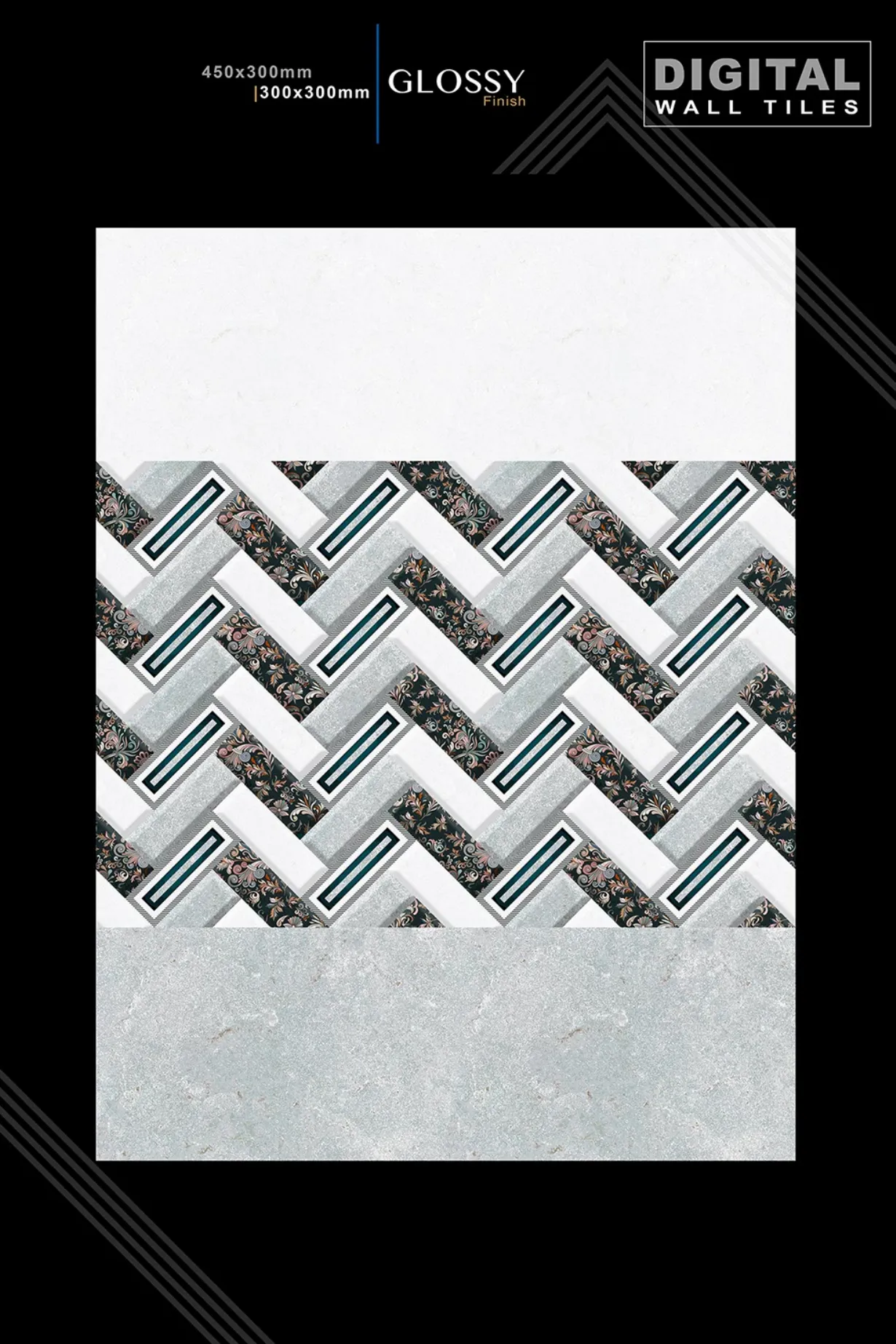 12 X 18 New Glossy 993 To Orant - Design 19 - 300x450mm Glossy