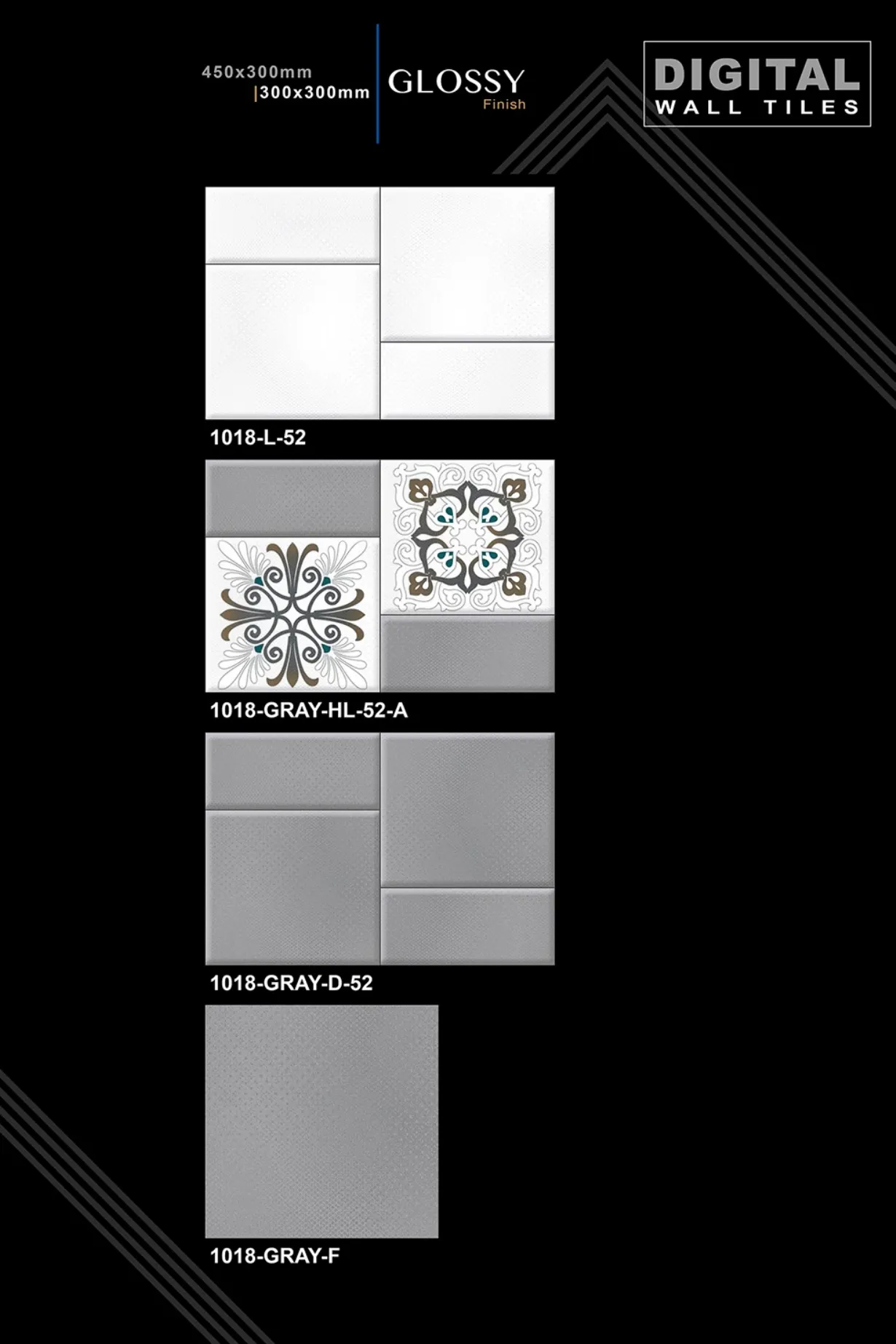 12 X 18 New Glossy 993 To Orant - Design 44 - 300x450mm Glossy
