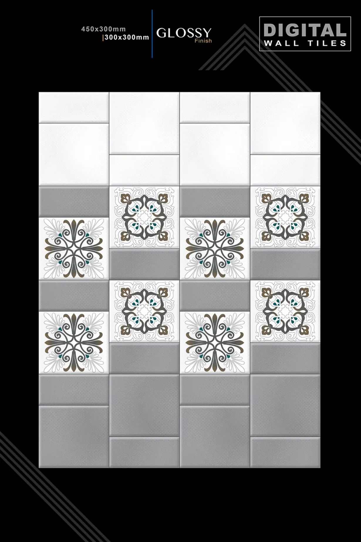 12 X 18 New Glossy 993 To Orant - Design 45 - 300x450mm Glossy