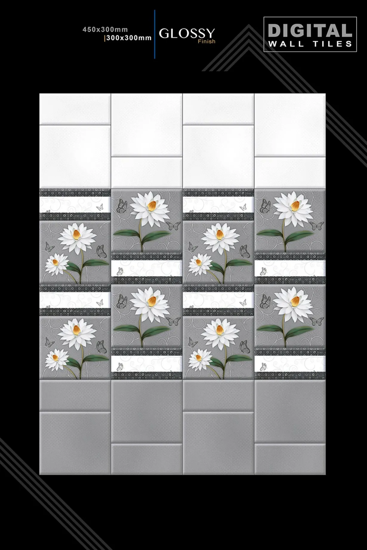 12 X 18 New Glossy 993 To Orant - Design 47 - 300x450mm Glossy