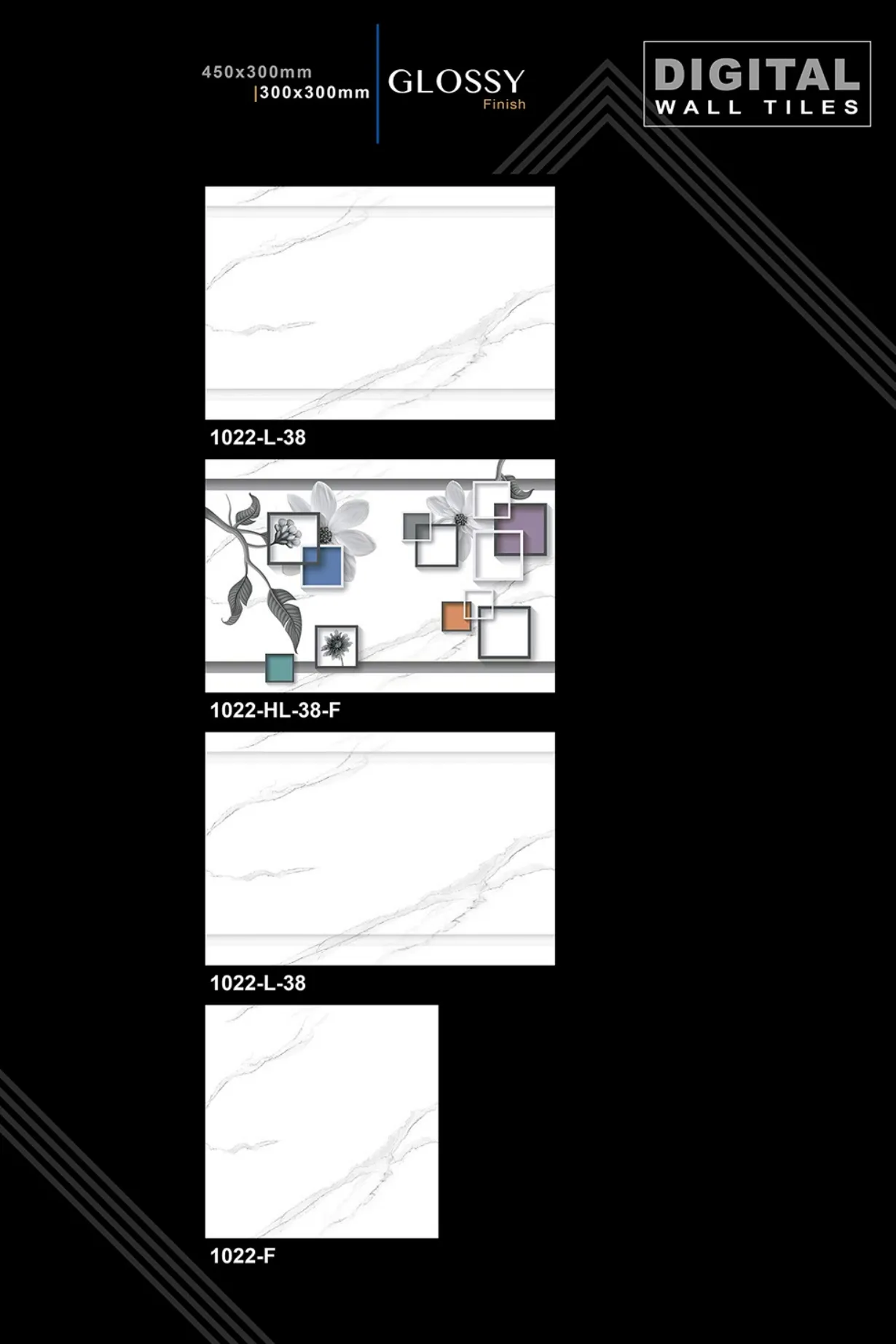 12 X 18 New Glossy 993 To Orant - Design 72 - 300x450mm Glossy