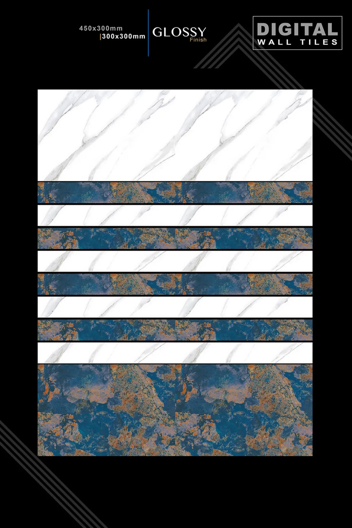 12 X 18 New Glossy 993 To Orant - Design 75 - 300x450mm Glossy