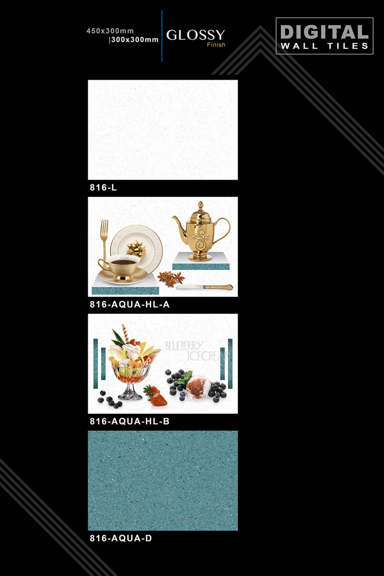 12 X 18 New Kitchen - Design 3 - 300x450mm Glossy