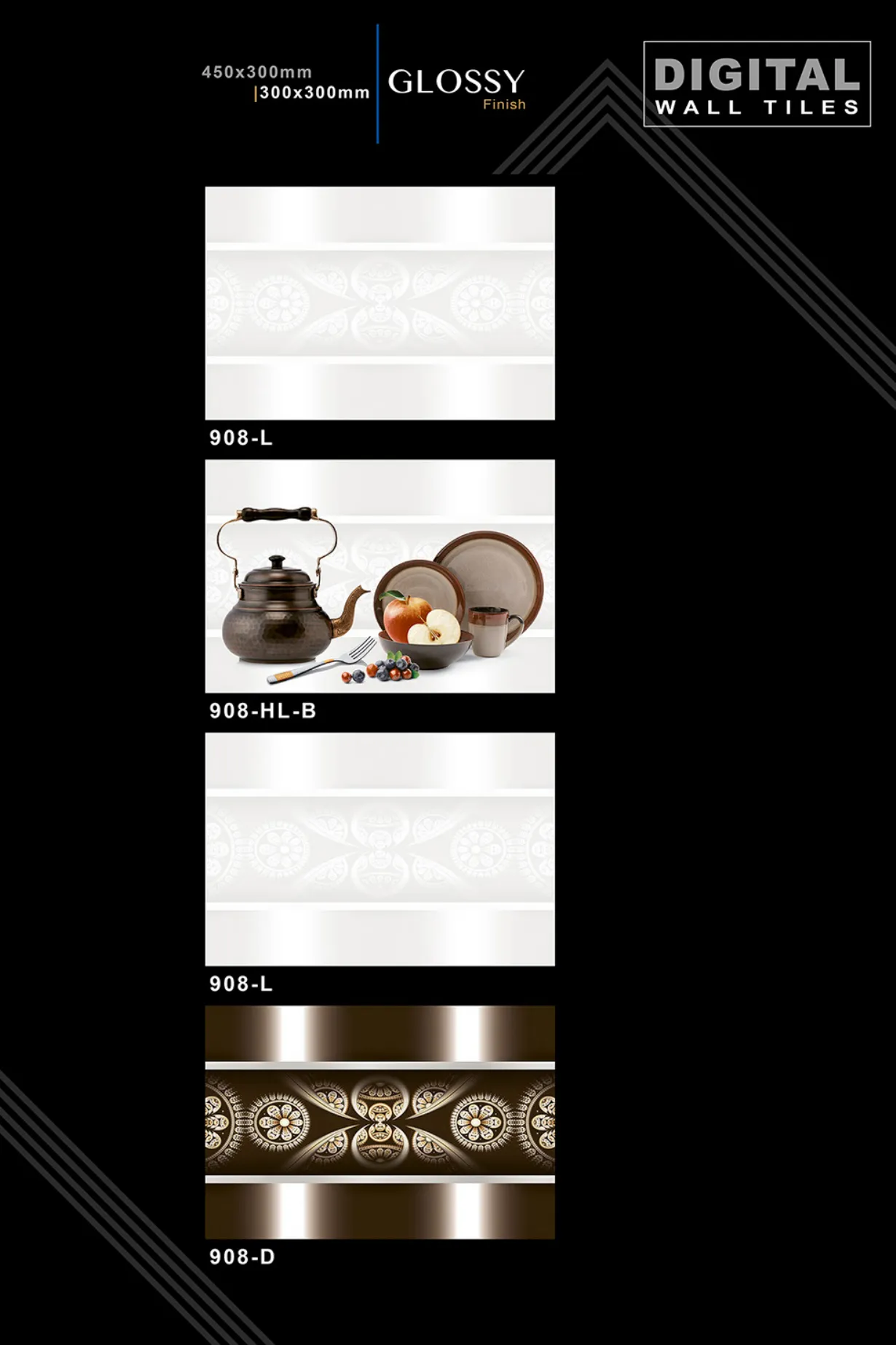 12 X 18 New Kitchen - Design 9 - 300x450mm Glossy