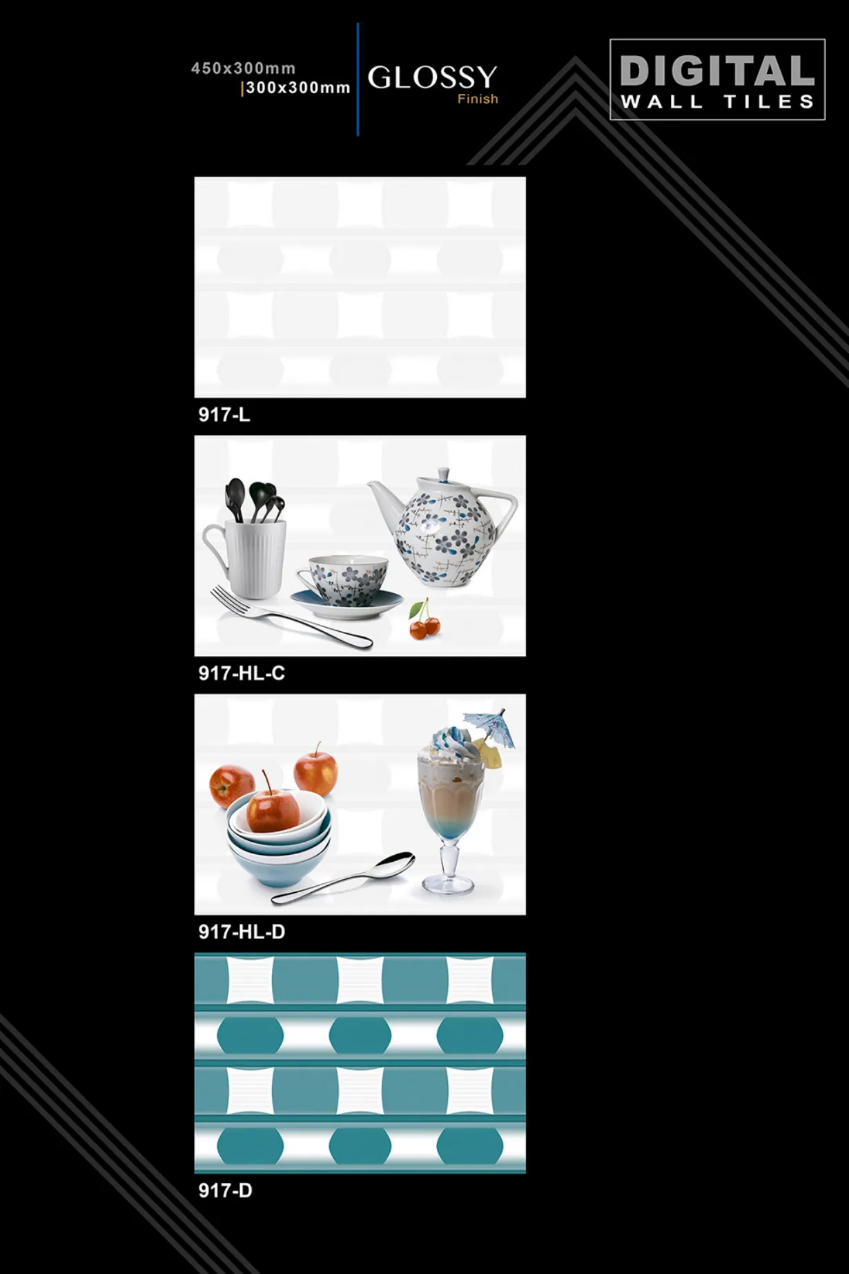 12 X 18 New Kitchen - Design 15 - 300x450mm Glossy