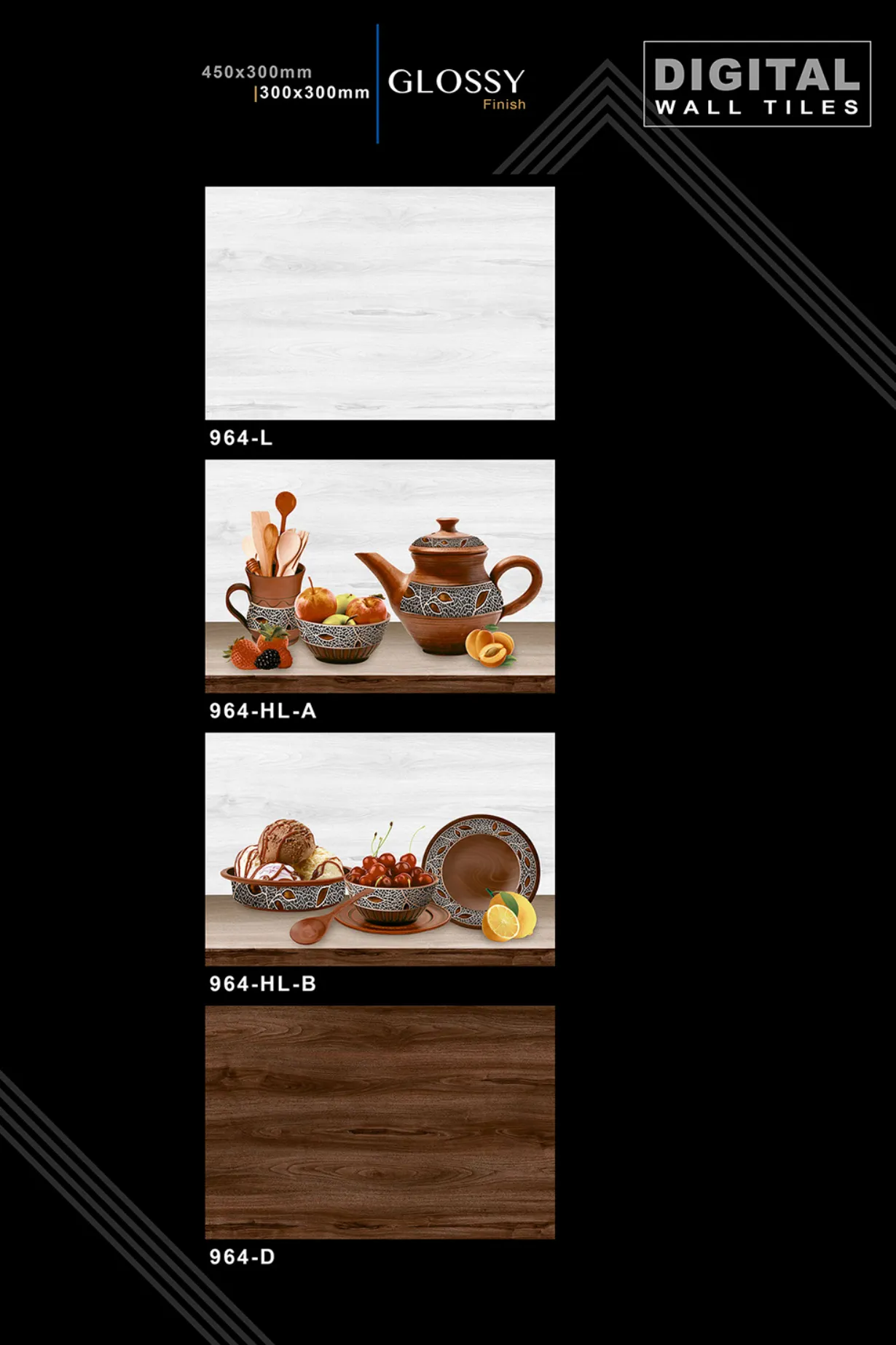 12 X 18 New Kitchen - Design 22 - 300x450mm Glossy