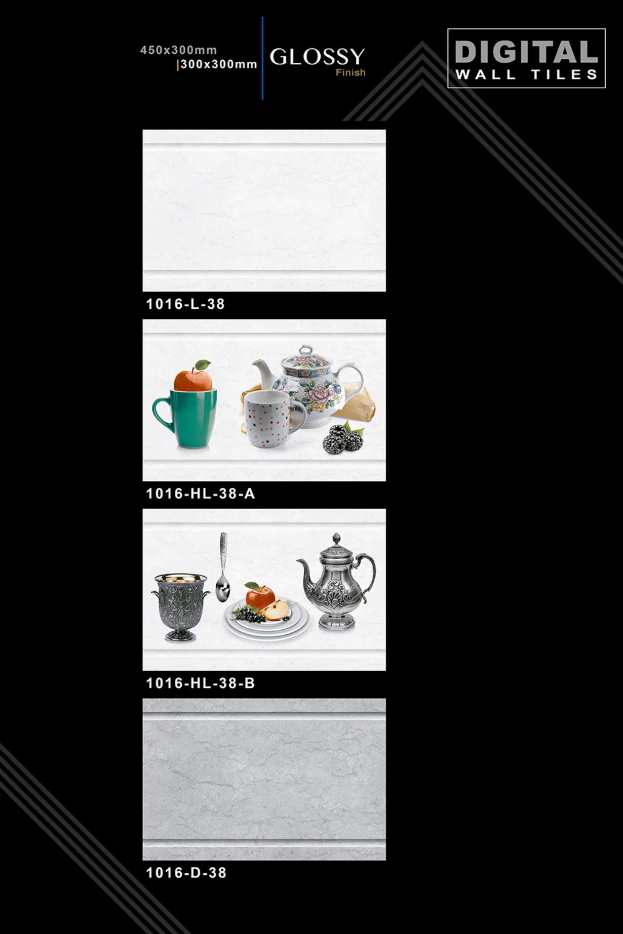 12 X 18 New Kitchen - Design 36 - 300x450mm Glossy