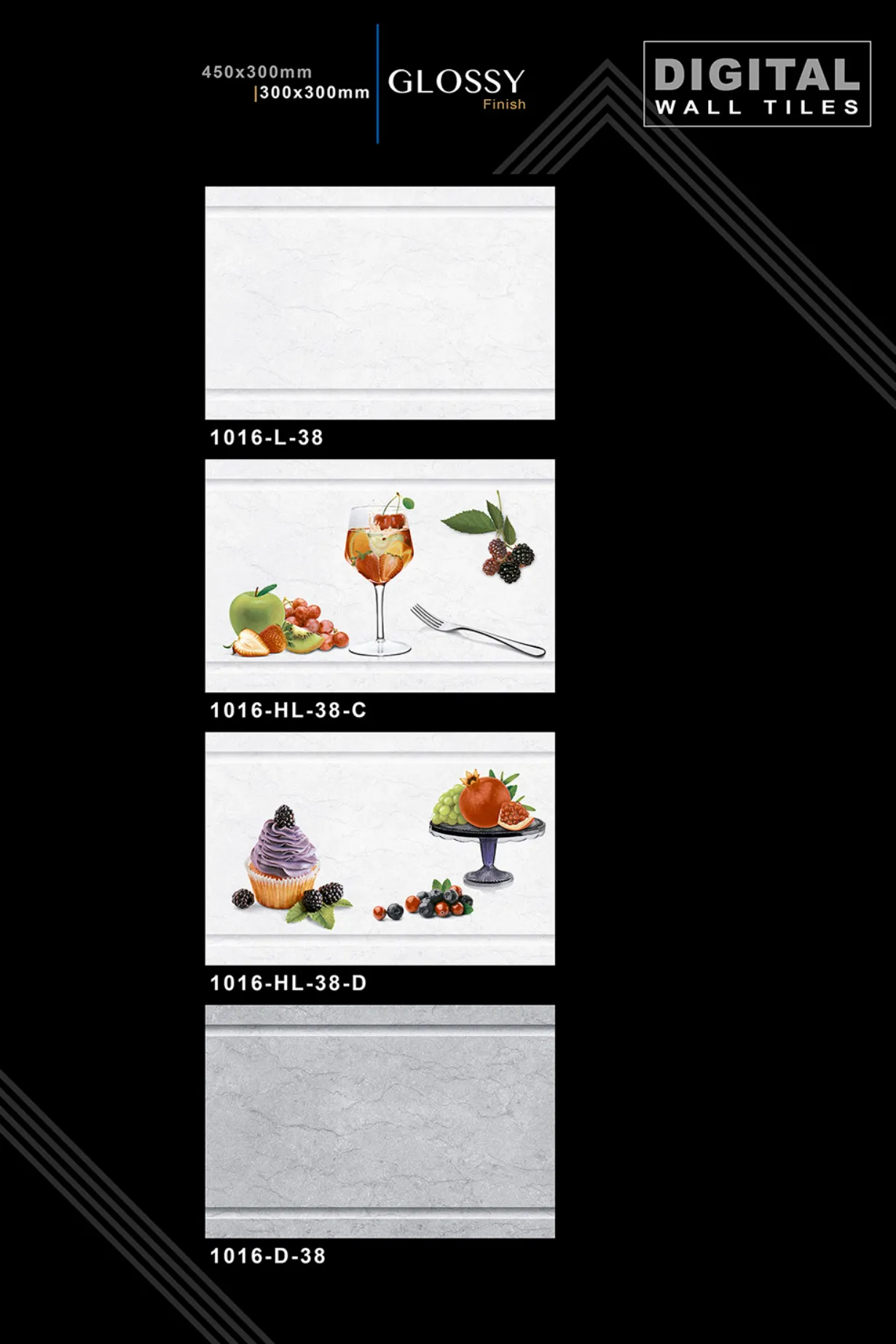 12 X 18 New Kitchen - Design 37 - 300x450mm Glossy