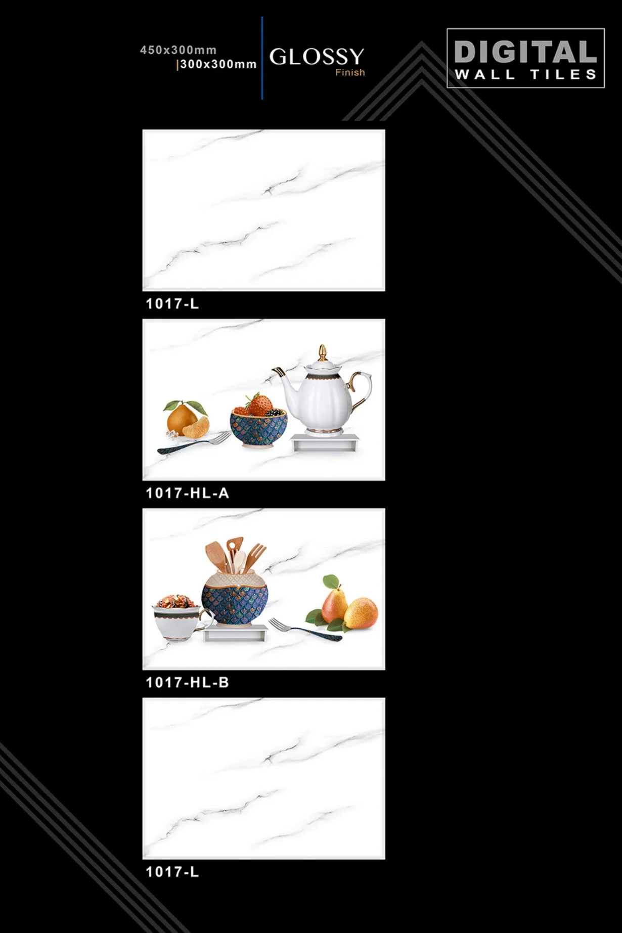 12 X 18 New Kitchen - Design 38 - 300x450mm Glossy