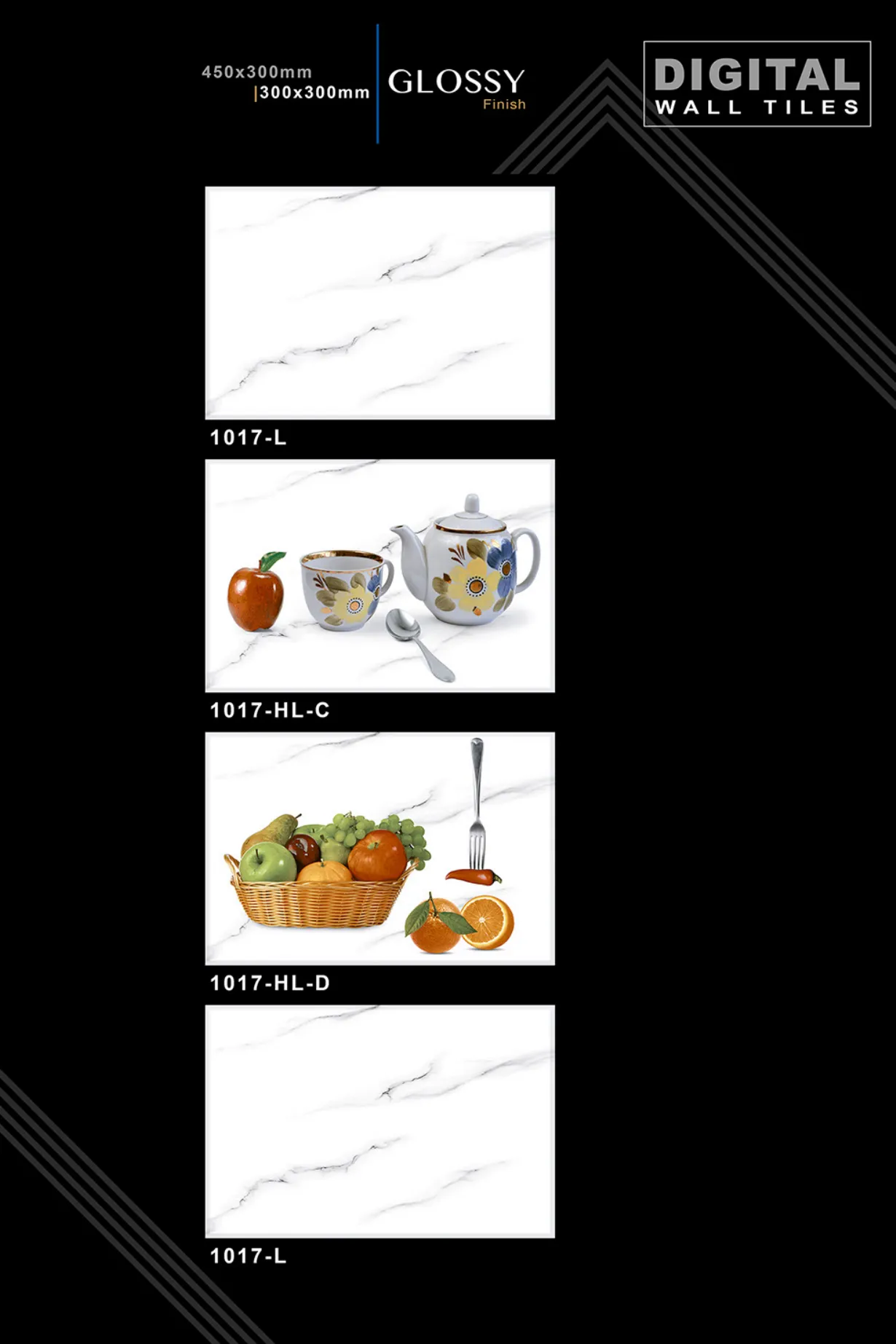 12 X 18 New Kitchen - Design 39 - 300x450mm Glossy